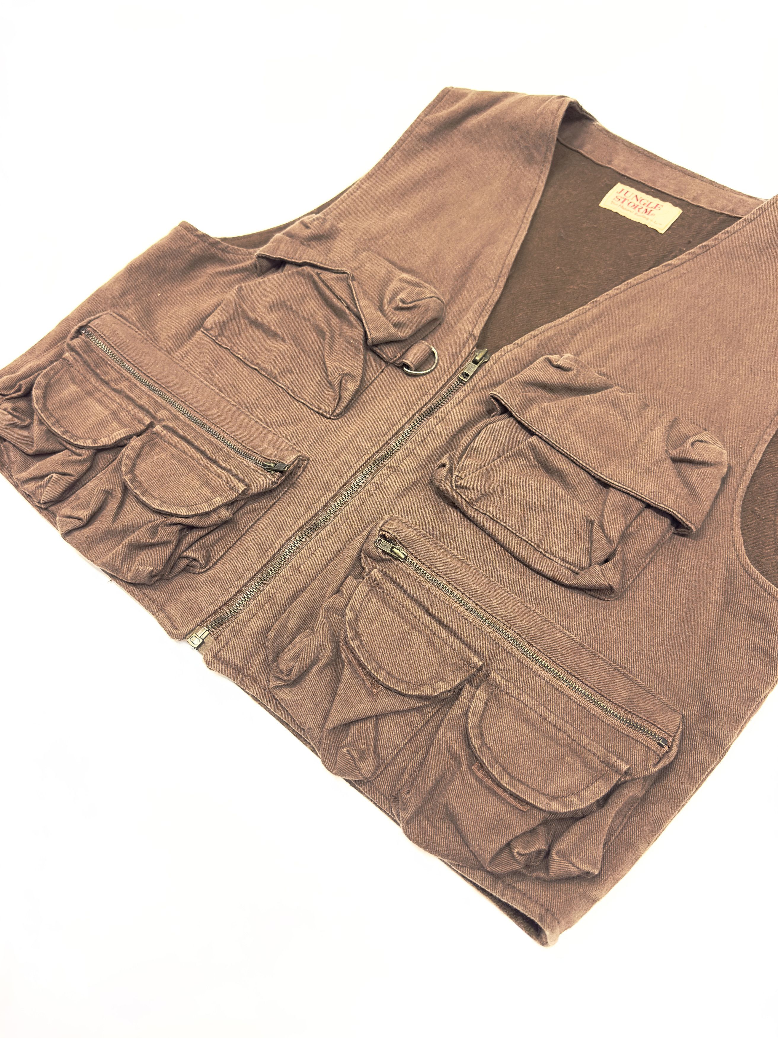 Japanese Brand Jungle Storm Japanese Vintage Multi-Pocket Vest Size US M / EU 48-50 / 2 - 2 Thumbnail