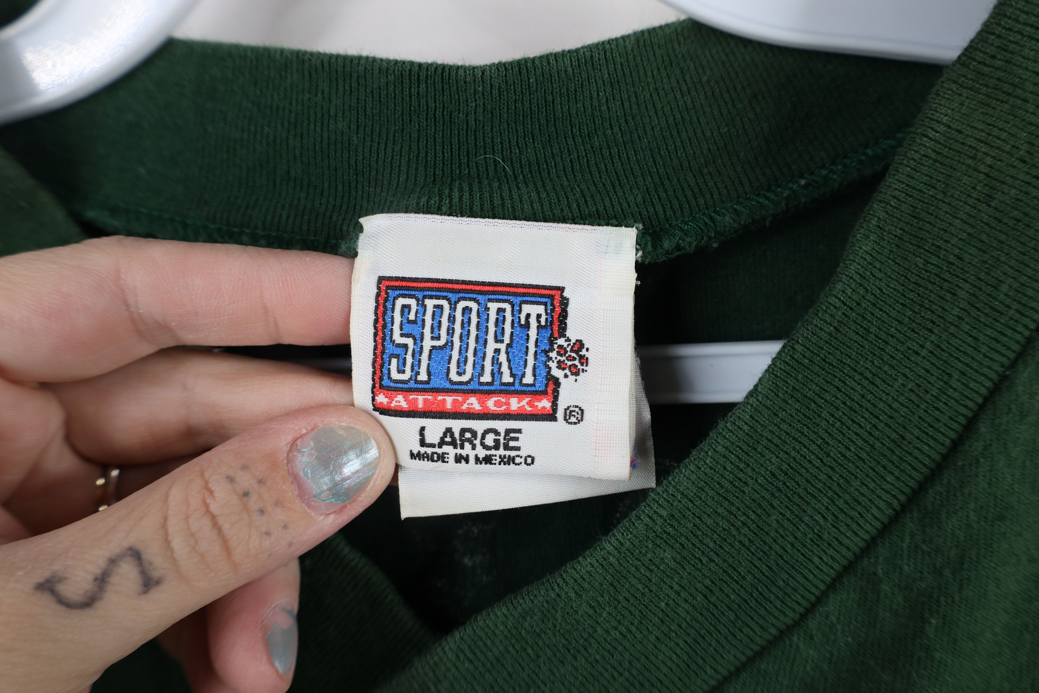 Vintage Vintage 90s Reggie White Green Bay Packers Football T-Shirt Size US L / EU 52-54 / 3 - 6 Thumbnail