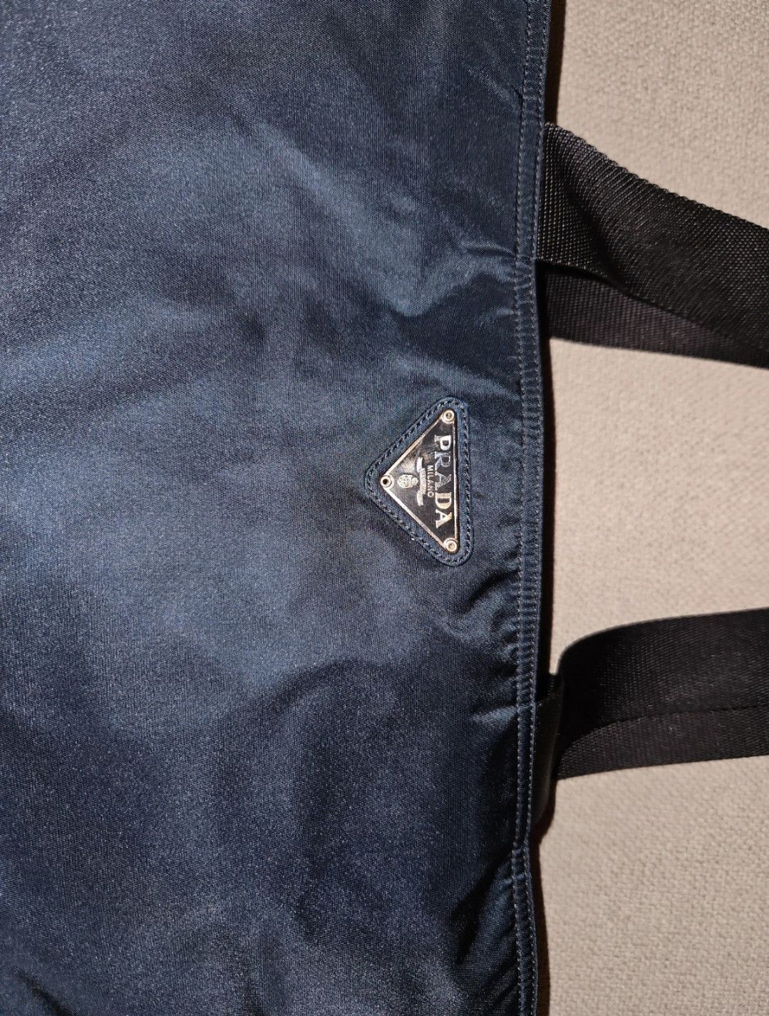 Prada Prada tote bag in blue nylon Size ONE SIZE - 3 Thumbnail