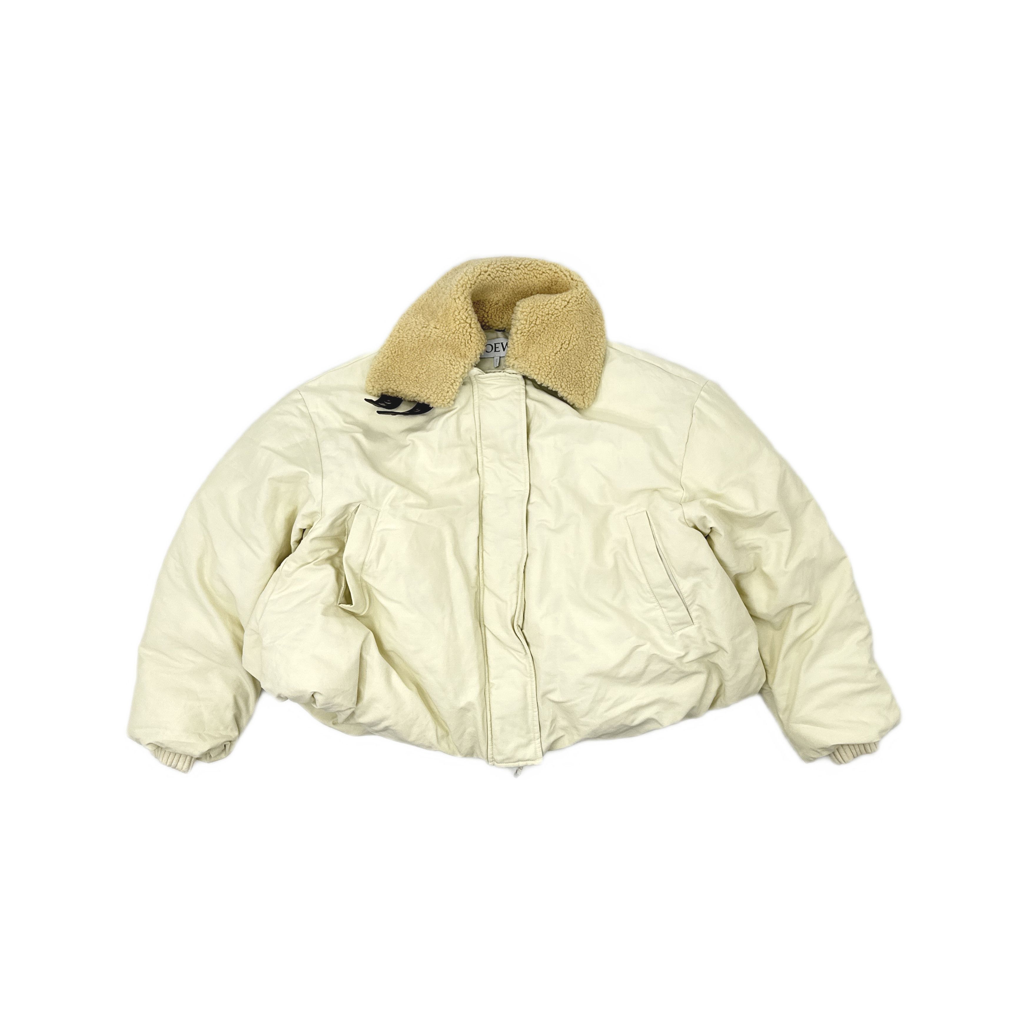 Loewe Loewe Sheepskin Collar Jacket White Size 36 Size XS / US 0-2 / IT 36-38 - 1 Thumbnail