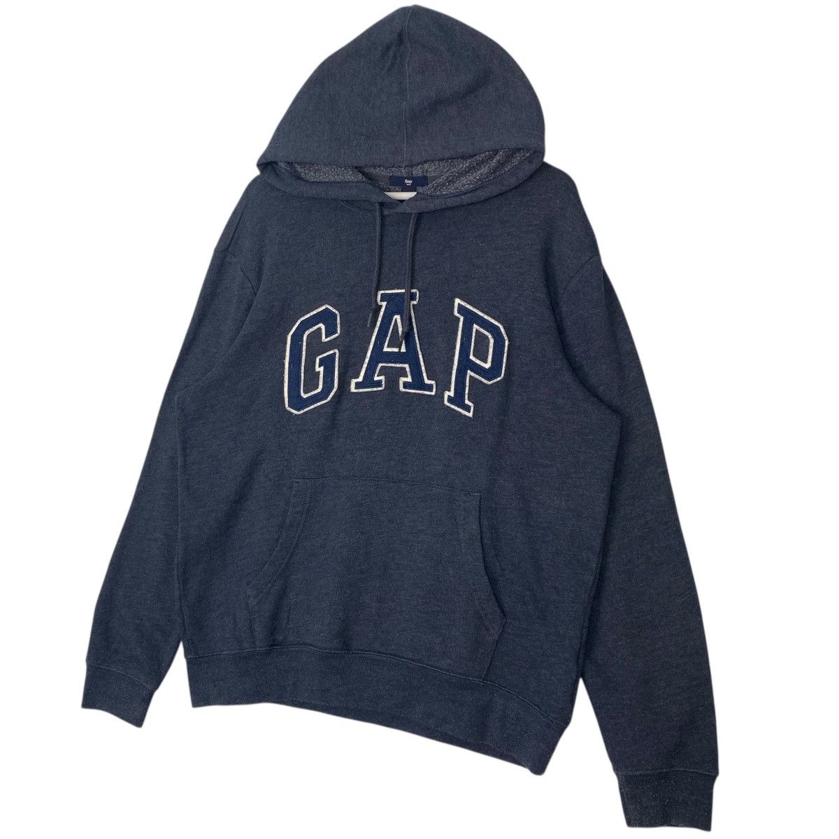 Vintage Vintage Gap Hoodie Big Logo Sweater Blue Pullover Jumper SzM Size US M / EU 48-50 / 2 - 2 Thumbnail