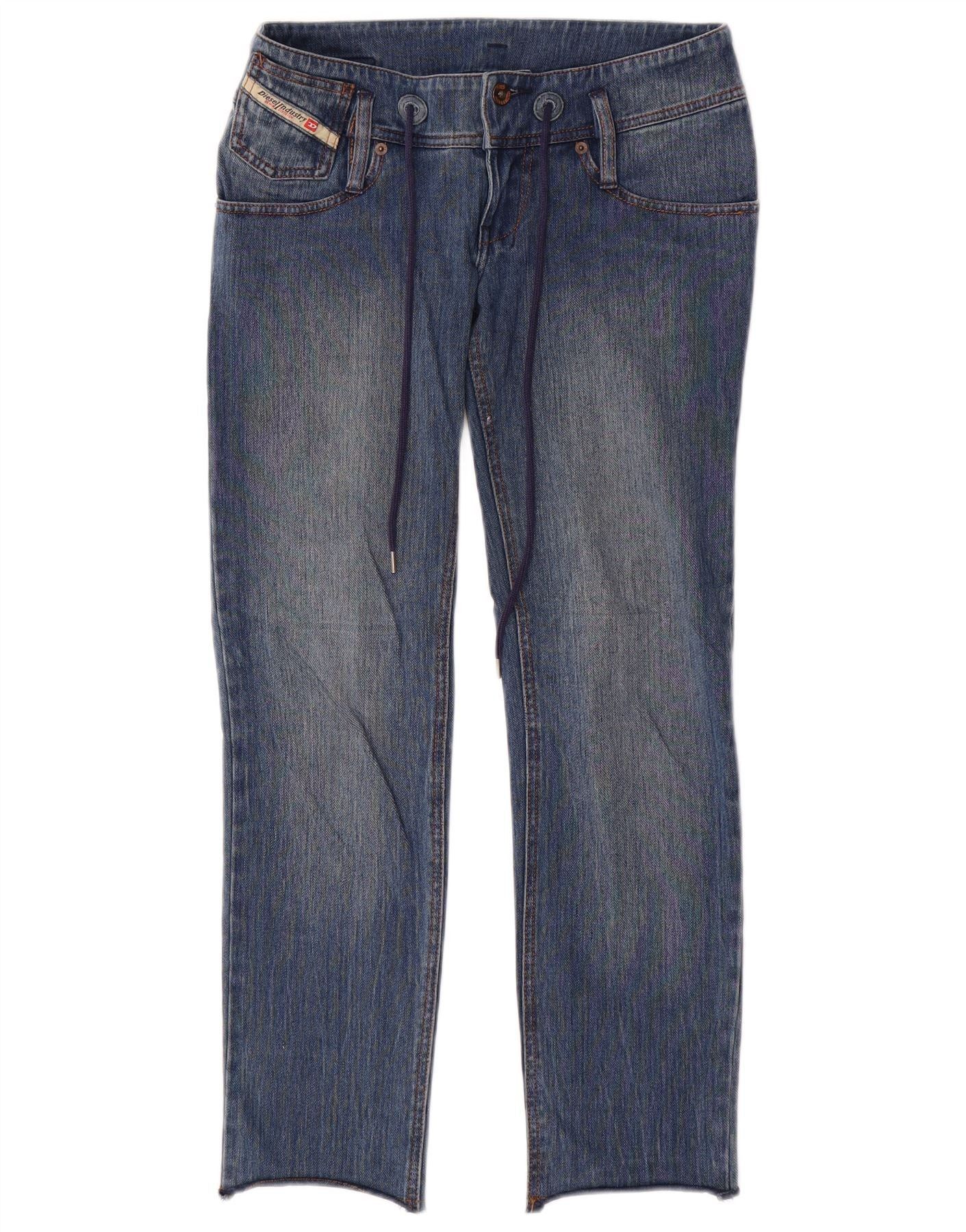 Diesel Womens Straight Jeans W26 L27 Blue Cotton Size 42" / US 20 - 1 Thumbnail