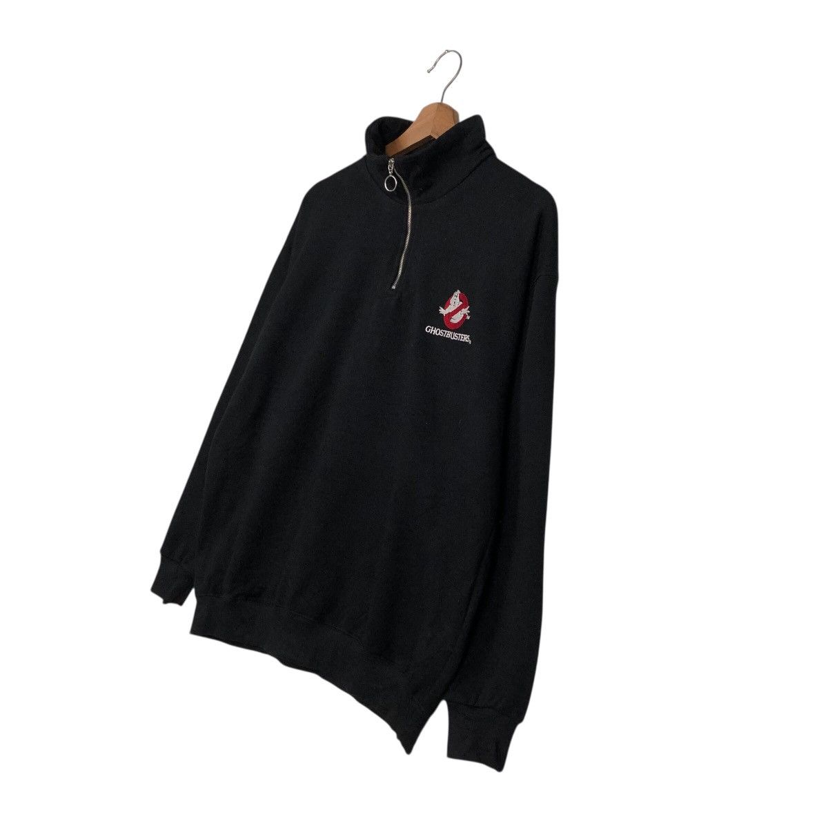 Japanese Brand Rich Black Half Zipper Collar Sweatshirt Scary Ghostbusters Size US M / EU 48-50 / 2 - 3 Thumbnail