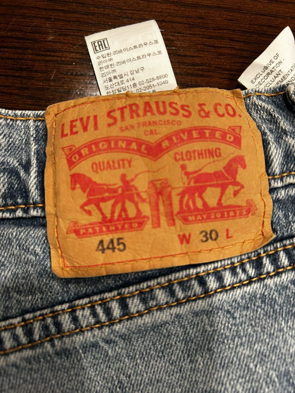 Levi's Slim denim shorts Size US 30 / EU 46 - 3 Thumbnail