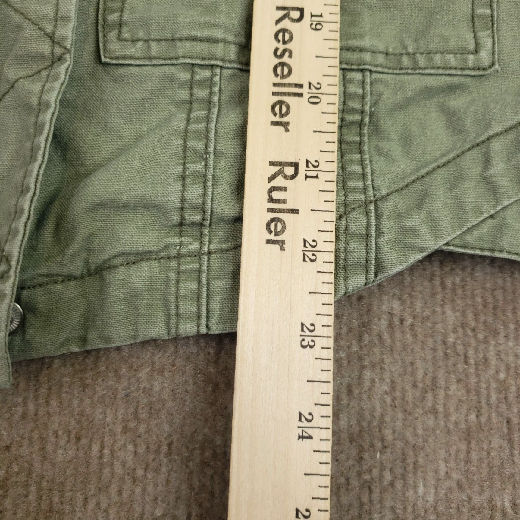 Vintage Mudd Womens Green Full Zip Jacket XS Cotton Collared Snaps Size XS / US 0-2 / IT 36-38 - 4 Thumbnail