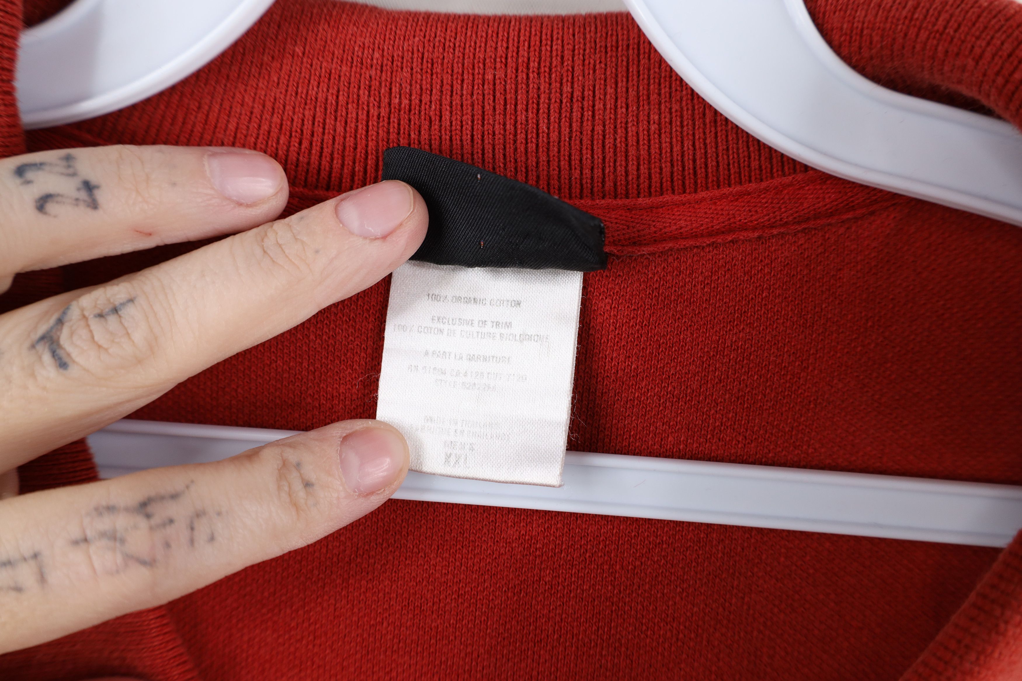 Patagonia × Vintage Vintage Patagonia Spell Out Organic Cotton Polo Shirt Red Size US XXL / EU 58 / 5 - 9 Thumbnail