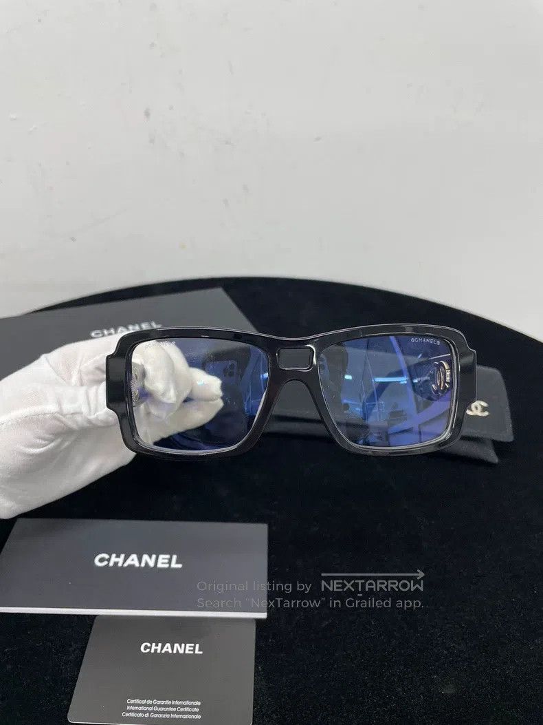 Chanel Chanel Logo square frame flat glasses Size ONE SIZE - 2 Thumbnail