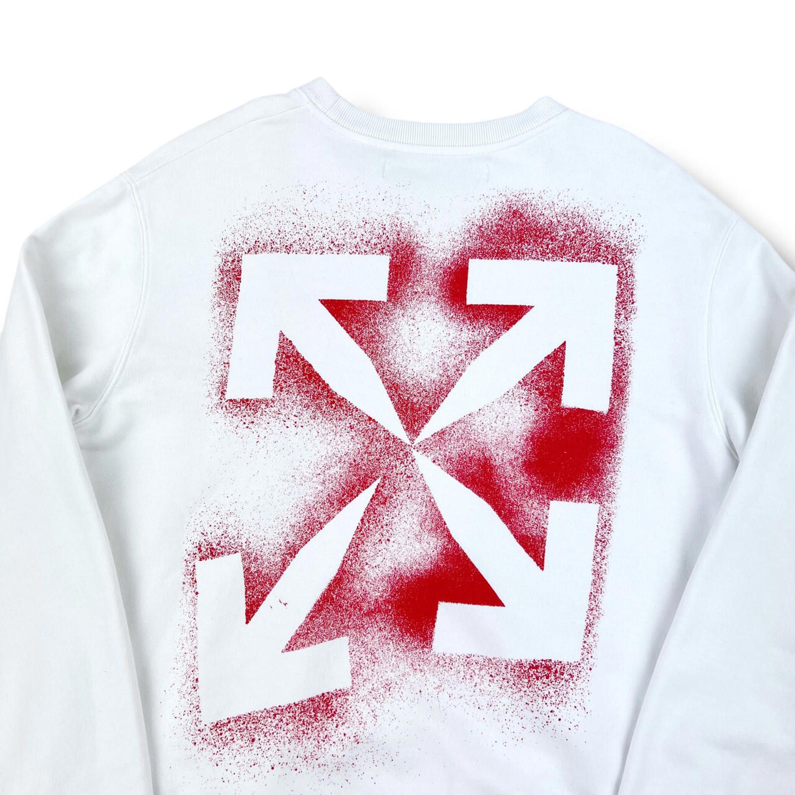 Off-White Off-White Stencil Arrows White Sweatshirt Size US M / EU 48-50 / 2 - 1 Thumbnail