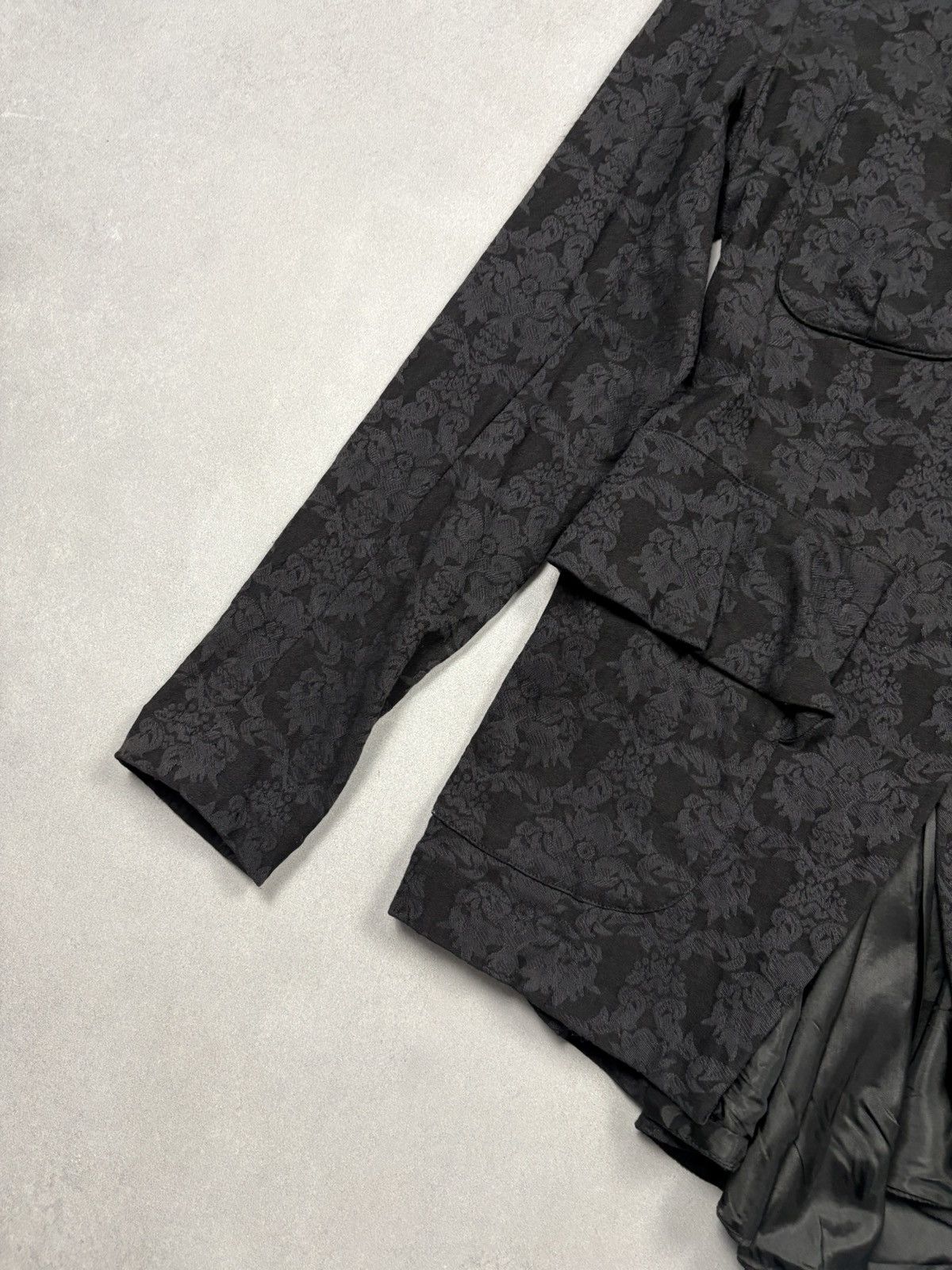 Japanese Brand Working Overtime Giovanna Guglielmi Floral Jacquard Jacket Size S / US 4 / IT 40 - 6 Thumbnail