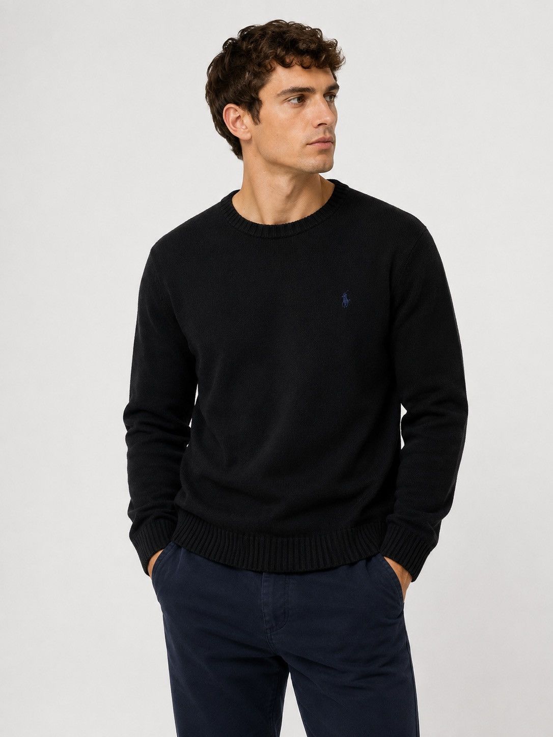 Polo Ralph Lauren Polo Ralph Lauren Black Vintage Knitted Sweater Size S Size US S / EU 44-46 / 1 - 1 Thumbnail