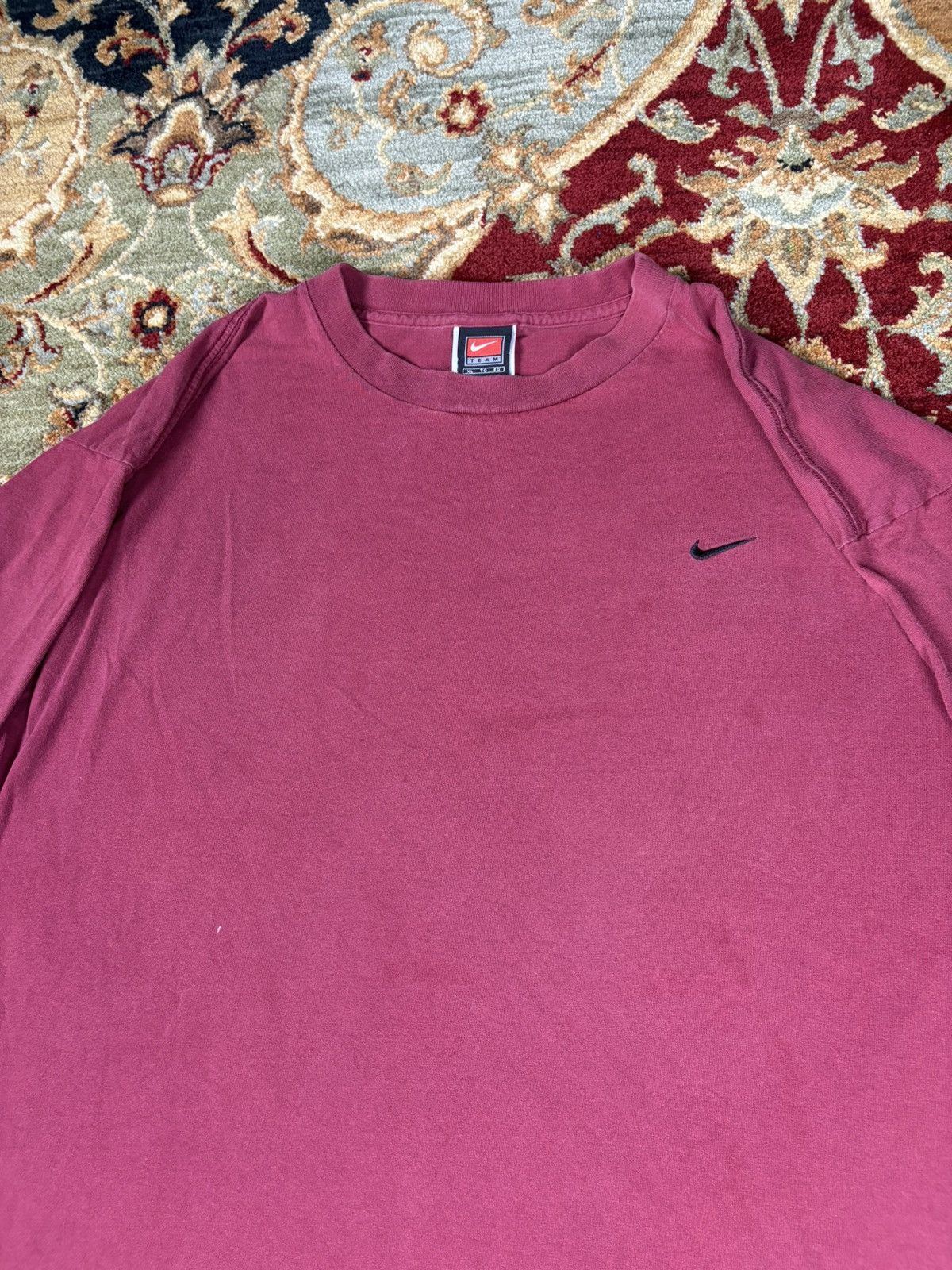 Nike × Vintage Vintage 1998 Nike Embroidered Swoosh long sleeve Tshirt Size US XL / EU 56 / 4 - 5 Thumbnail
