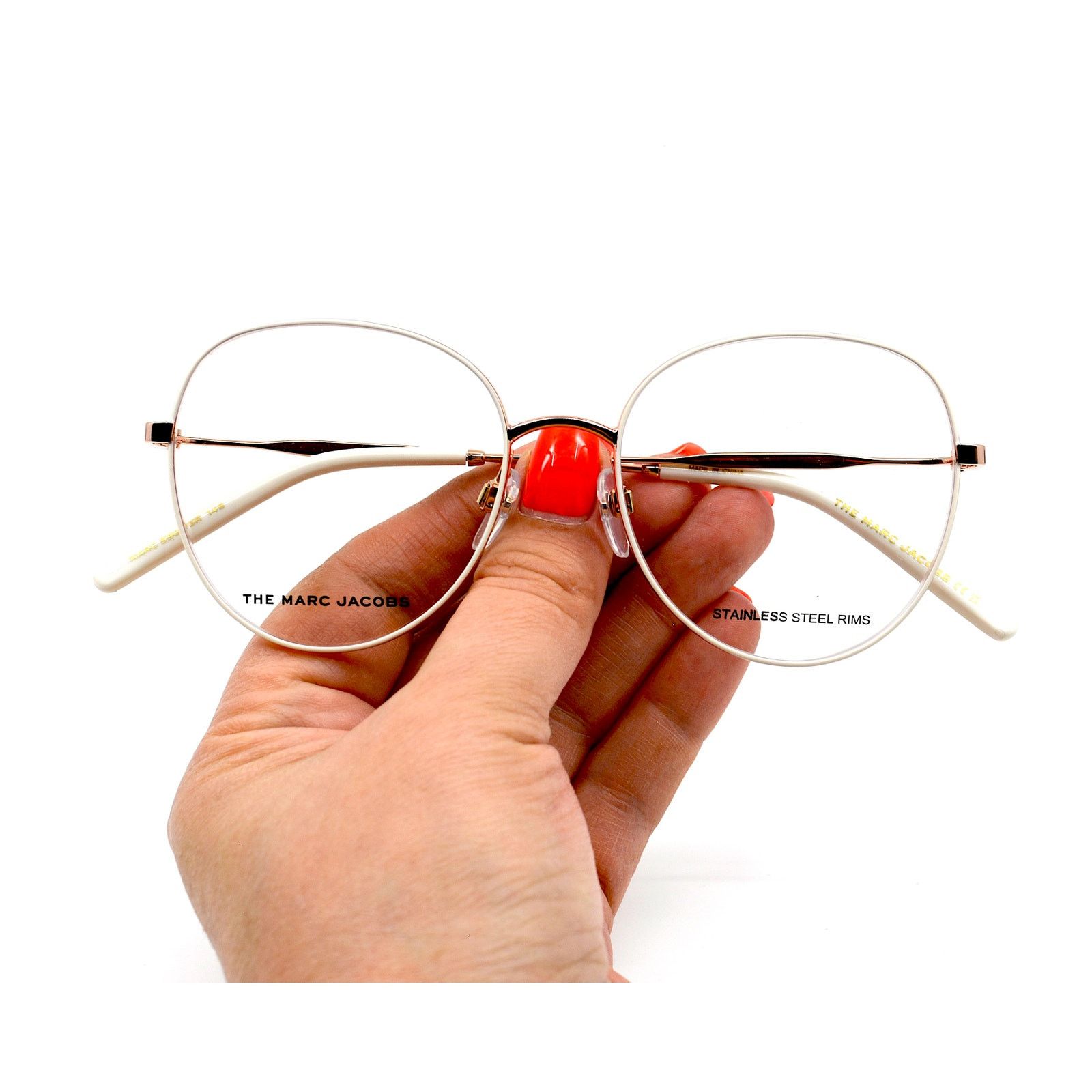 Marc Jacobs NEW MARC JACOBS MARC590 Y3R GOLD IVORY EYEGLASSES FRAME Size ONE SIZE - 11 Thumbnail