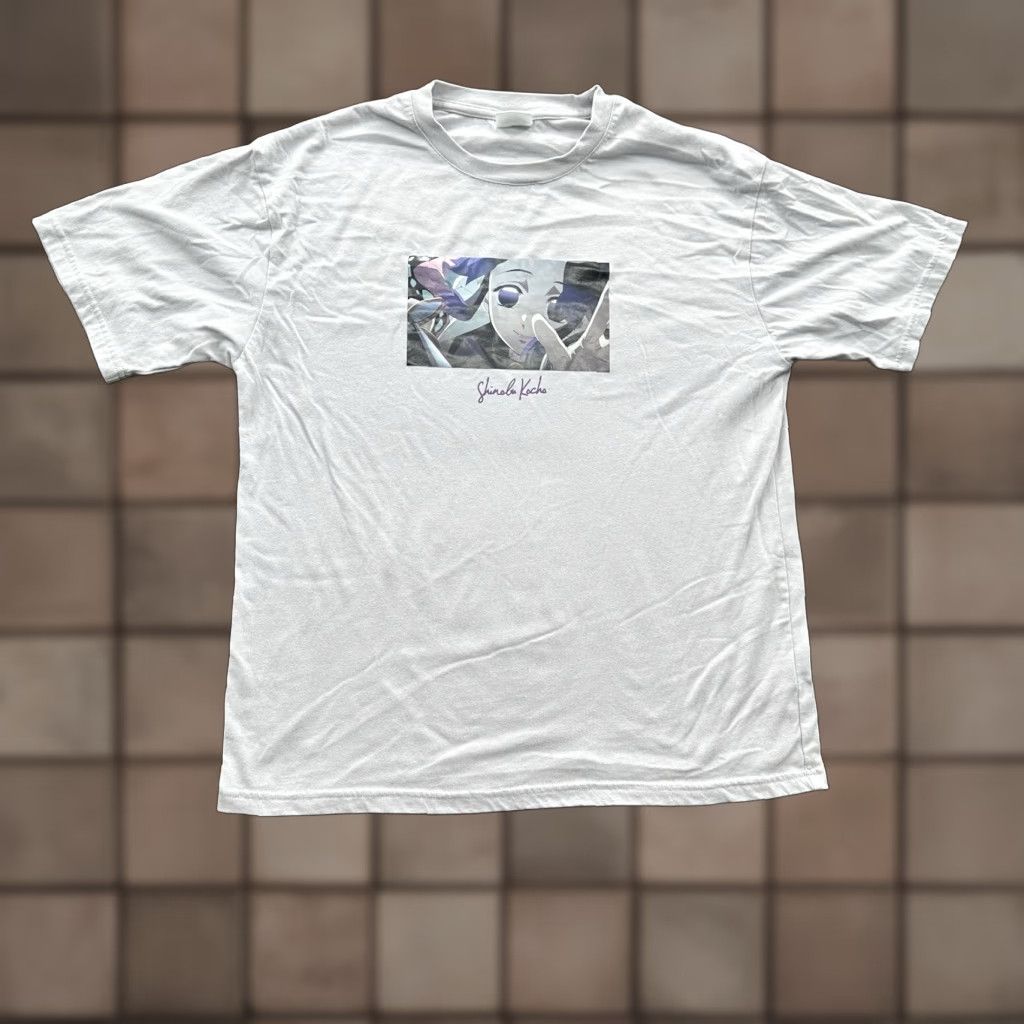 Vintage Honeys Shinobu Kochou T-Shirt Medium Lavender Purple Cotton Logo Movie Version Demon Slayer Mugen Mens Reg. Short Sleeve Crew Neck Size US M / EU 48-50 / 2 - 1 Thumbnail