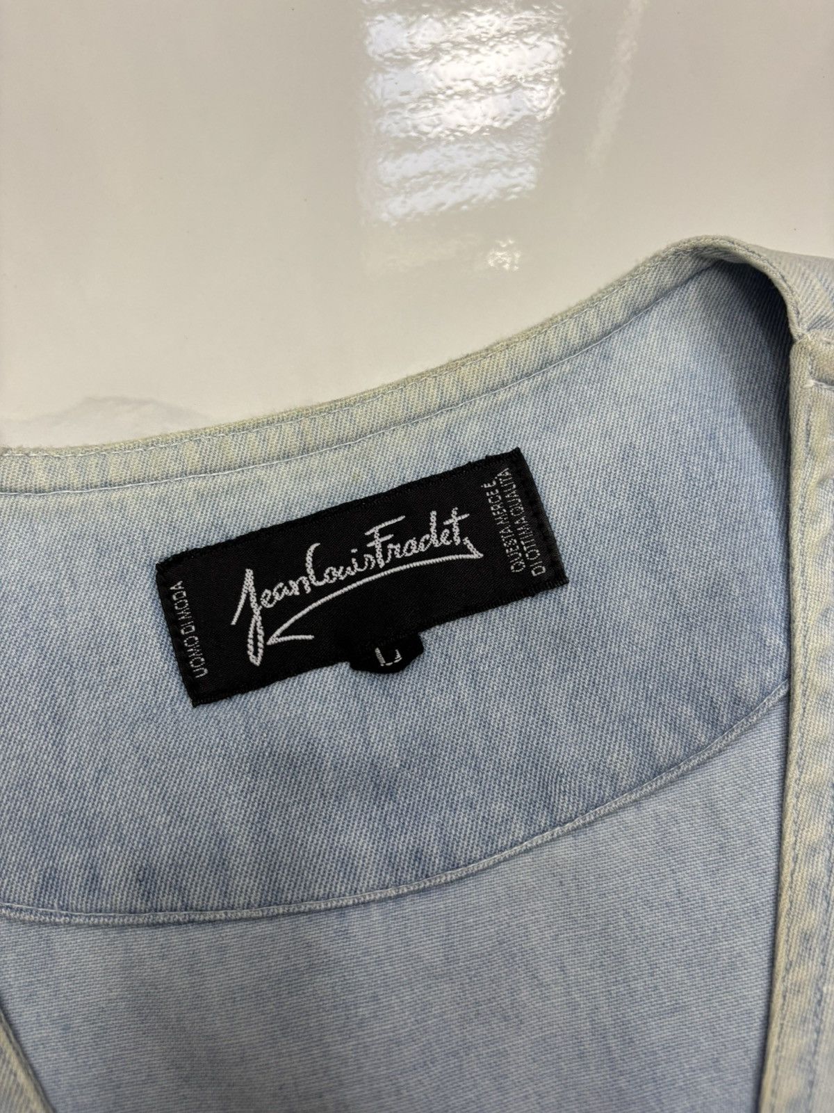 Jean Charles De Castelbajac Jeans Louis Fradet Denim Vest Size US M / EU 48-50 / 2 - 8 Thumbnail