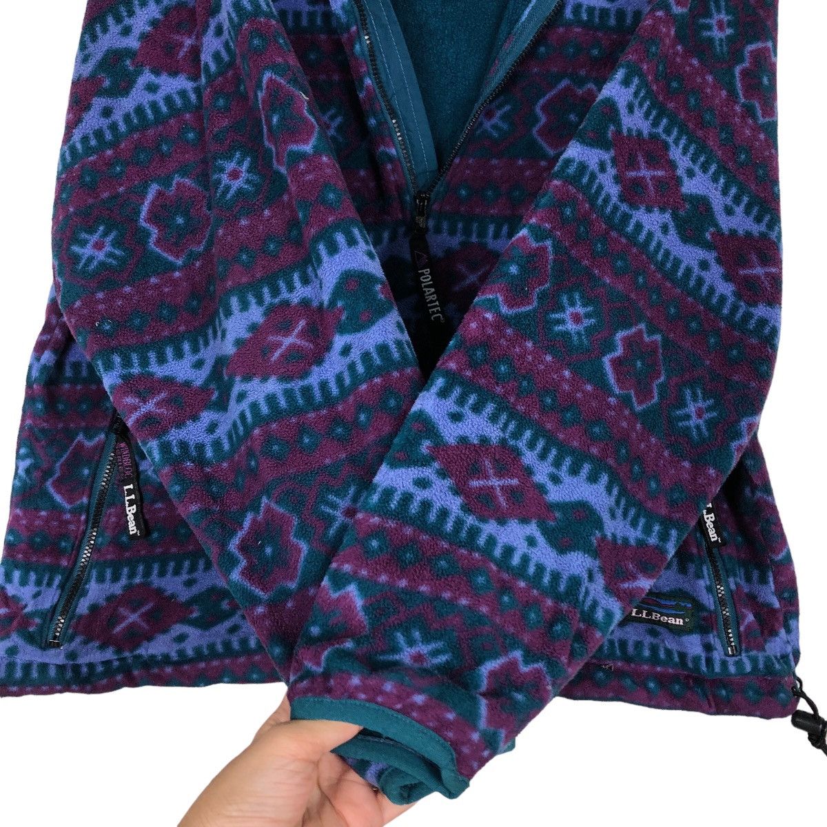 L.L. Bean 🔥Vtg Fleece Jacket Anorak L.L.Bean Native Aztec Navajo Size US M / EU 48-50 / 2 - 11 Thumbnail