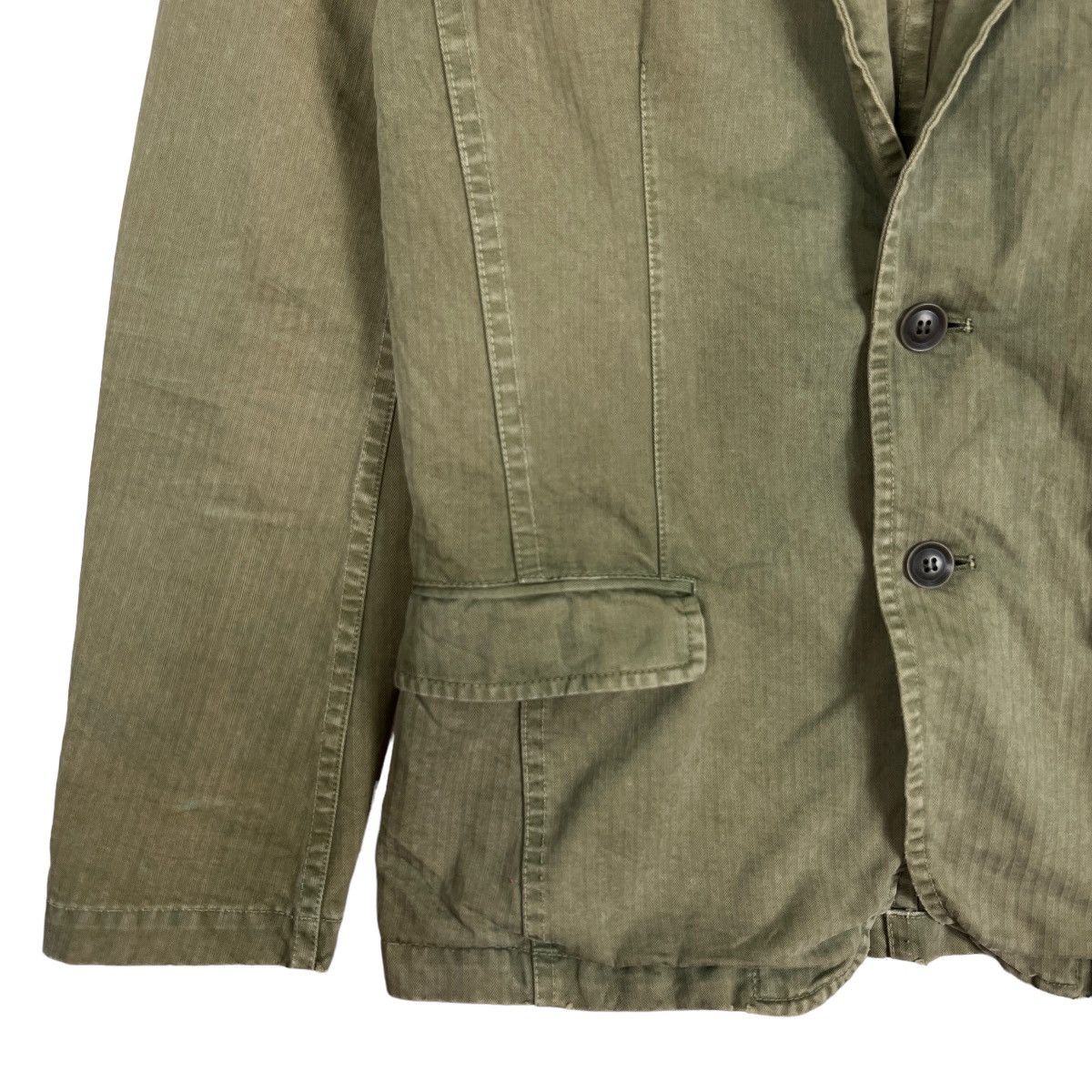 Lounge Lizard 🔥 LOUNGE LIZARD HARRINGBONE TWILL BLAZER JACKET Size US S / EU 44-46 / 1 - 4 Thumbnail
