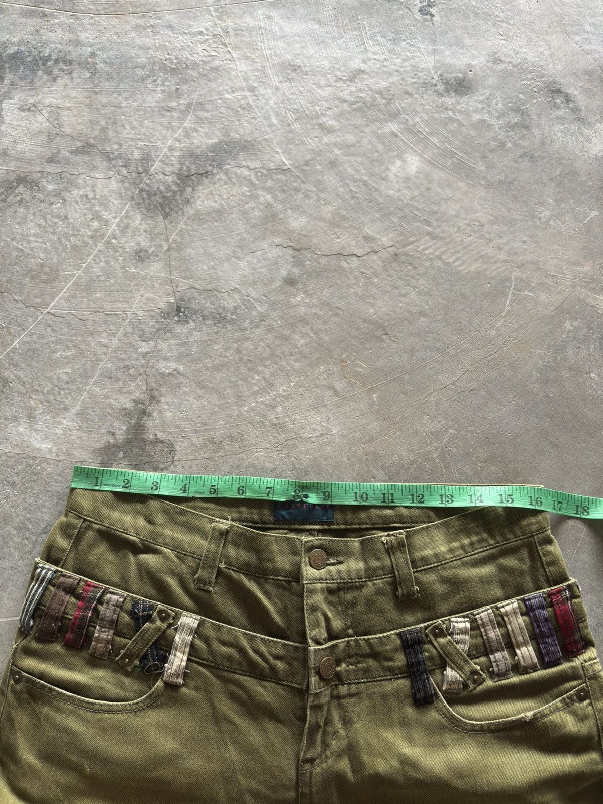Hysteric Glamour double waist rageblue japanese punk grunge army green color Size US 33 - 15 Thumbnail