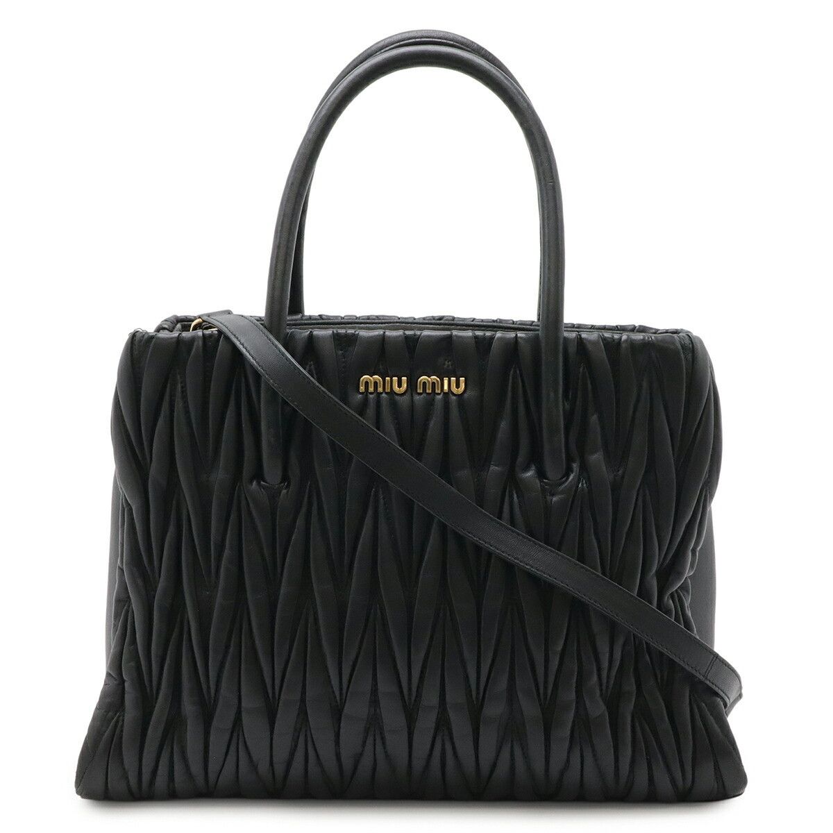 Miu Miu Miu Miu Miu Miu Matelassé Leather 2way Bag Leather Shoulder Bag 5BA144 DUTY FREE for USA Size ONE SIZE - 1 Thumbnail