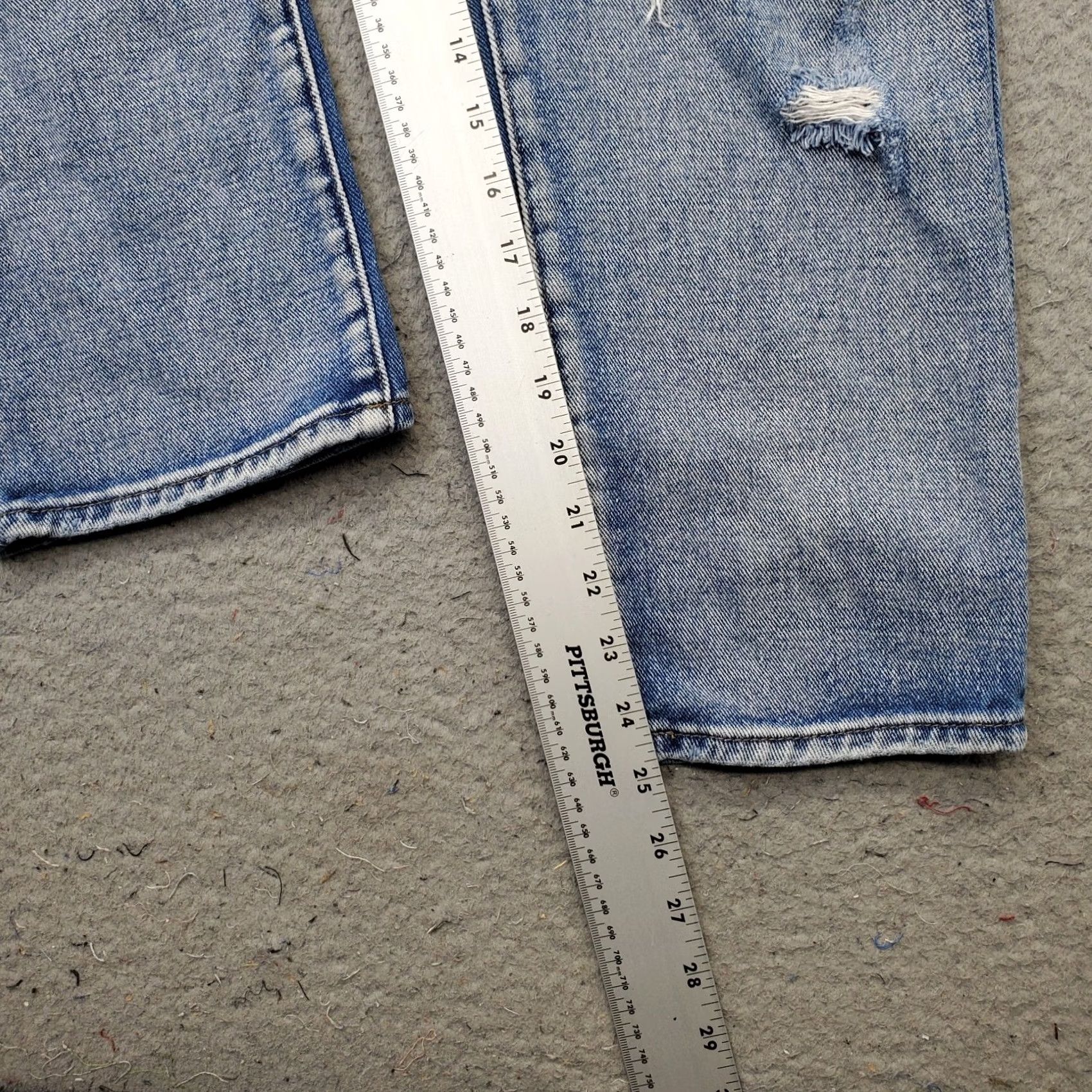 Pacsun PacSun Womens 30 Blue Denim Stretch Boho Distressed Mom Jeans Size 30" / US 8 / IT 44 - 4 Thumbnail