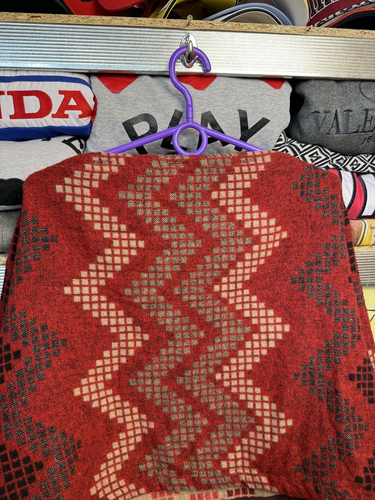 RRL Ralph Lauren RARE! RRL Ralph Lauren Wool Poncho Western Navajo Pattern Size ONE SIZE - 7 Thumbnail