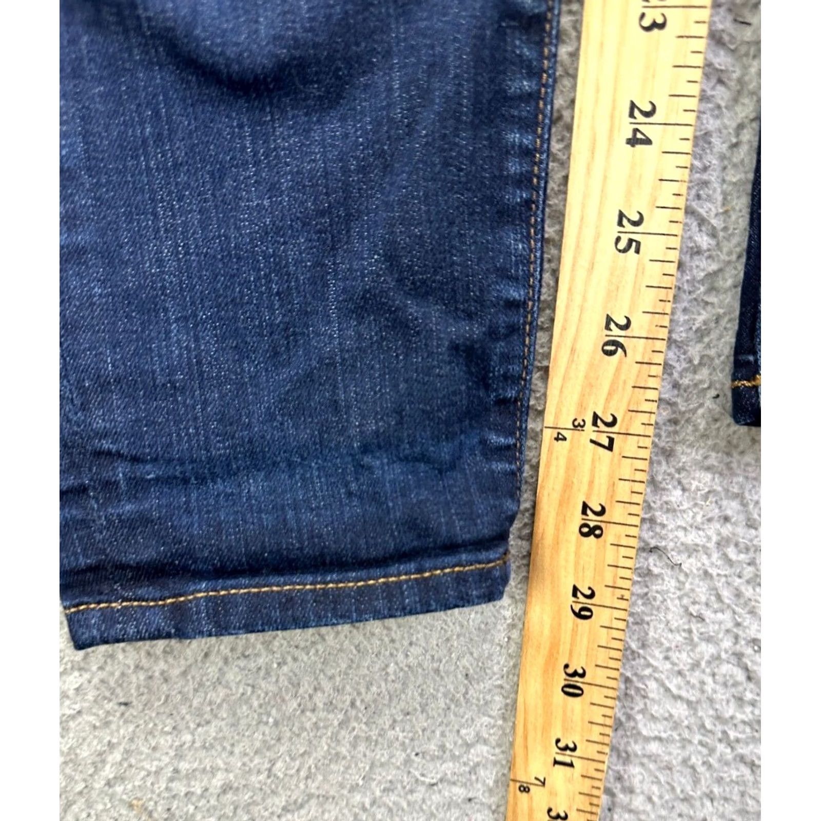 J.Crew J.CREW Jeans Womens 27 Toothpick Blue Distressed Slim Fit Skinny Stretch Denim Jeans Size 27" / US 4 / IT 40 - 7 Thumbnail