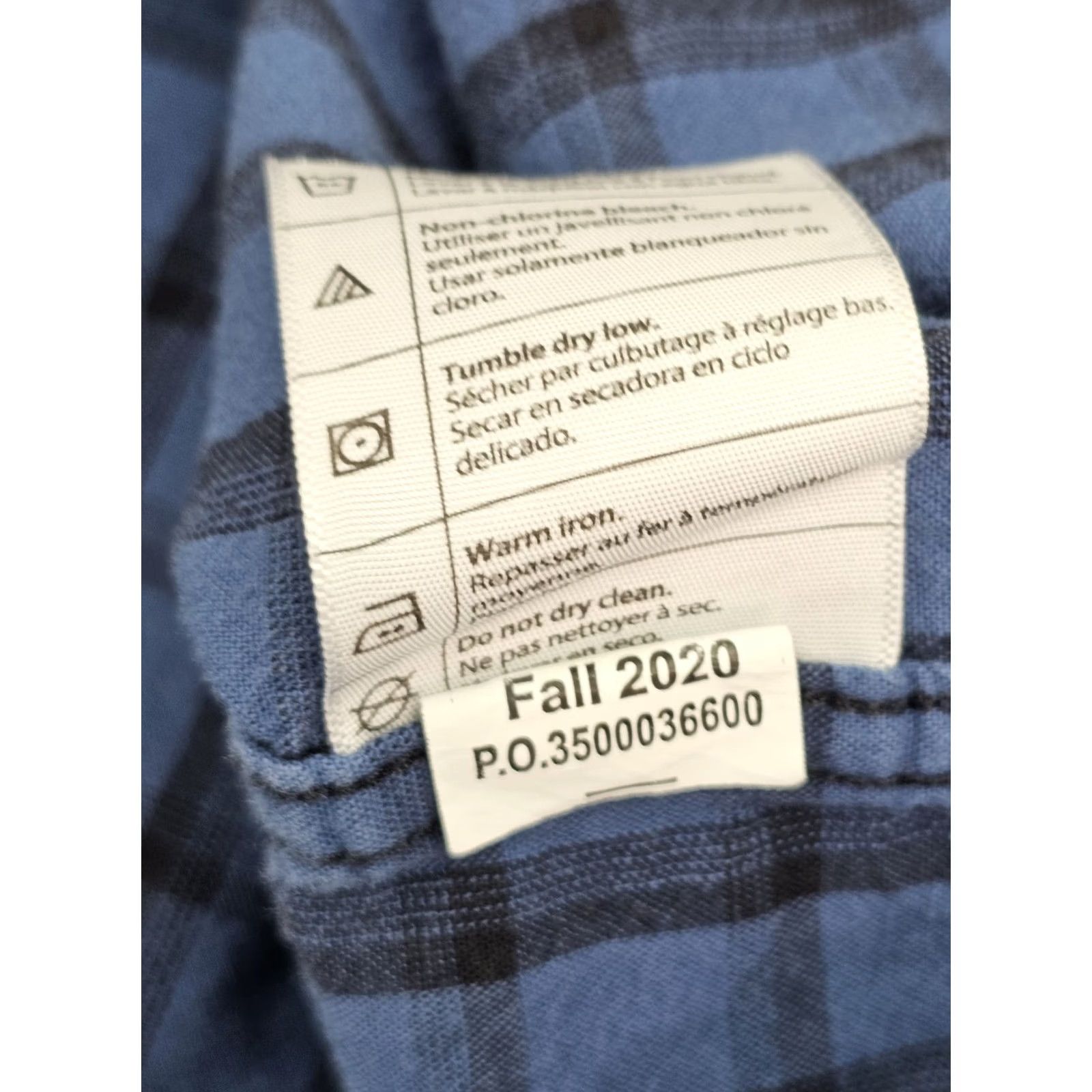 Carhartt Carhartt Original Fit Flannel Plaid Shirt Men 3XLT Tall Heavyweight Blue Check Shirt Size US XXL / EU 58 / 5 - 6 Thumbnail