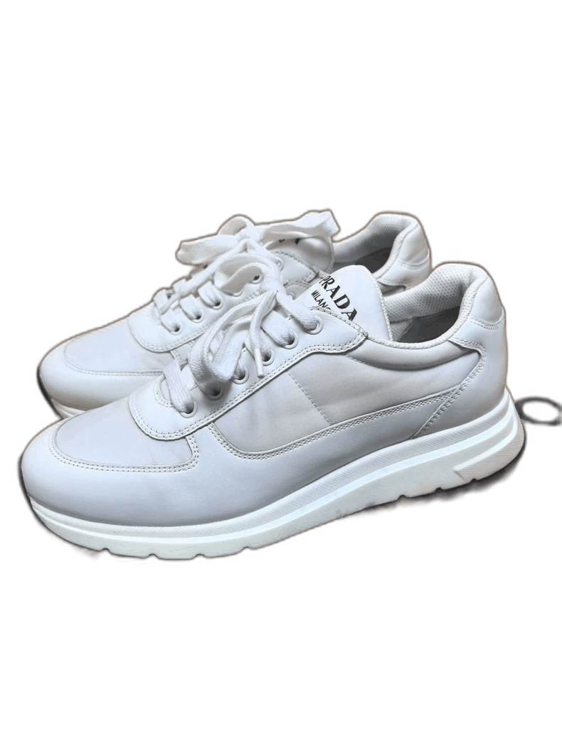 Prada Prada White Casual Athletic Sneakers Size US 6.5 / EU 39-40 - 1 Thumbnail