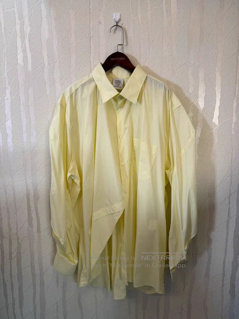 Vetements VETEMENTS Yellow Long Sleeve Shirt Size US XS / EU 42 / 0 - 1 Thumbnail