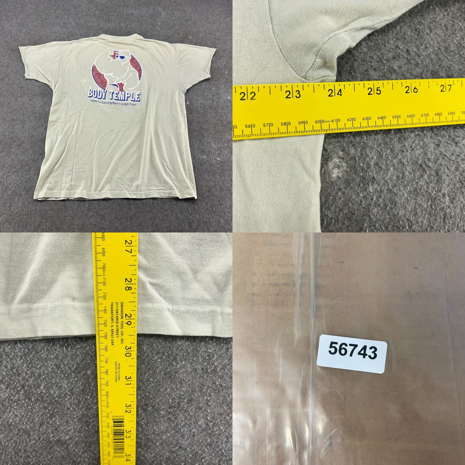 Vintage VINTAGE Body Temple Shirt Mens XL White USA Flag 2005 90s T-Shirt Size US XL / EU 56 / 4 - 9 Thumbnail