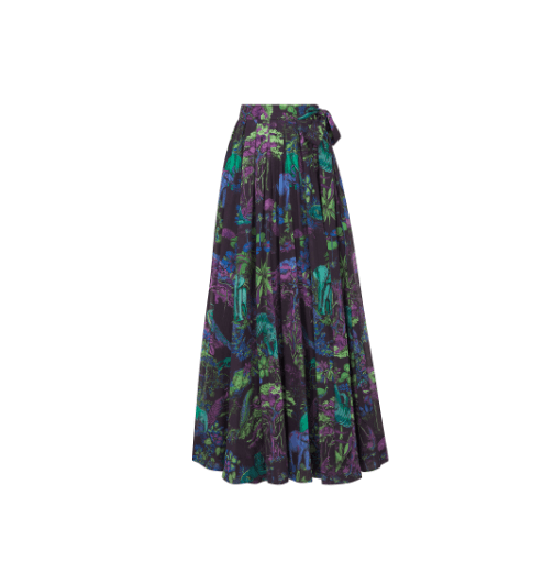 image of Dior O1Bcso1Str0524 Pleated Skirt In Multicolor, Women's (Size 27)