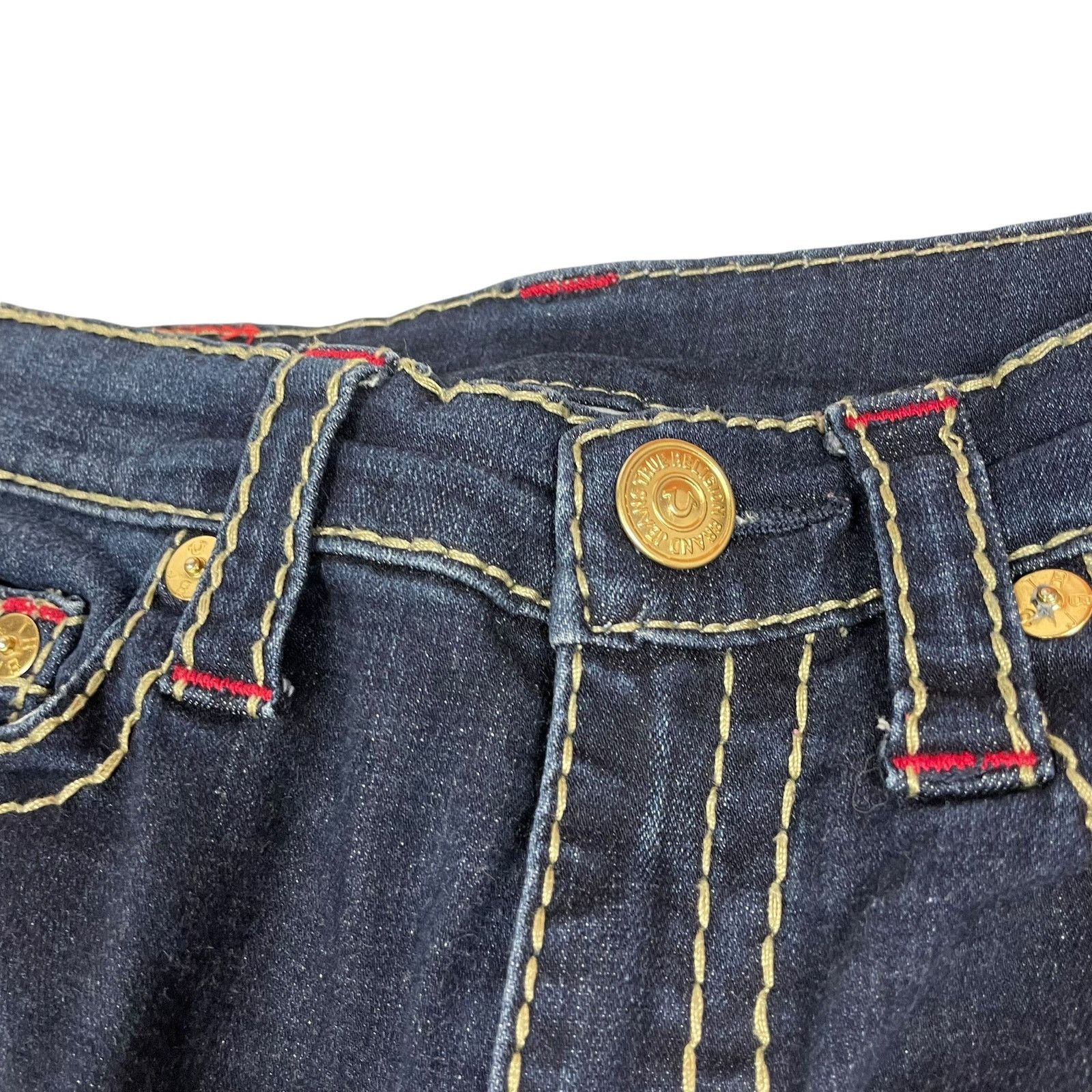 True Religion × Vintage True Religion Halle Womens Blue Cotton Super Skinny Jeans 26 Size 26" / US 2 / IT 38 - 2 Thumbnail