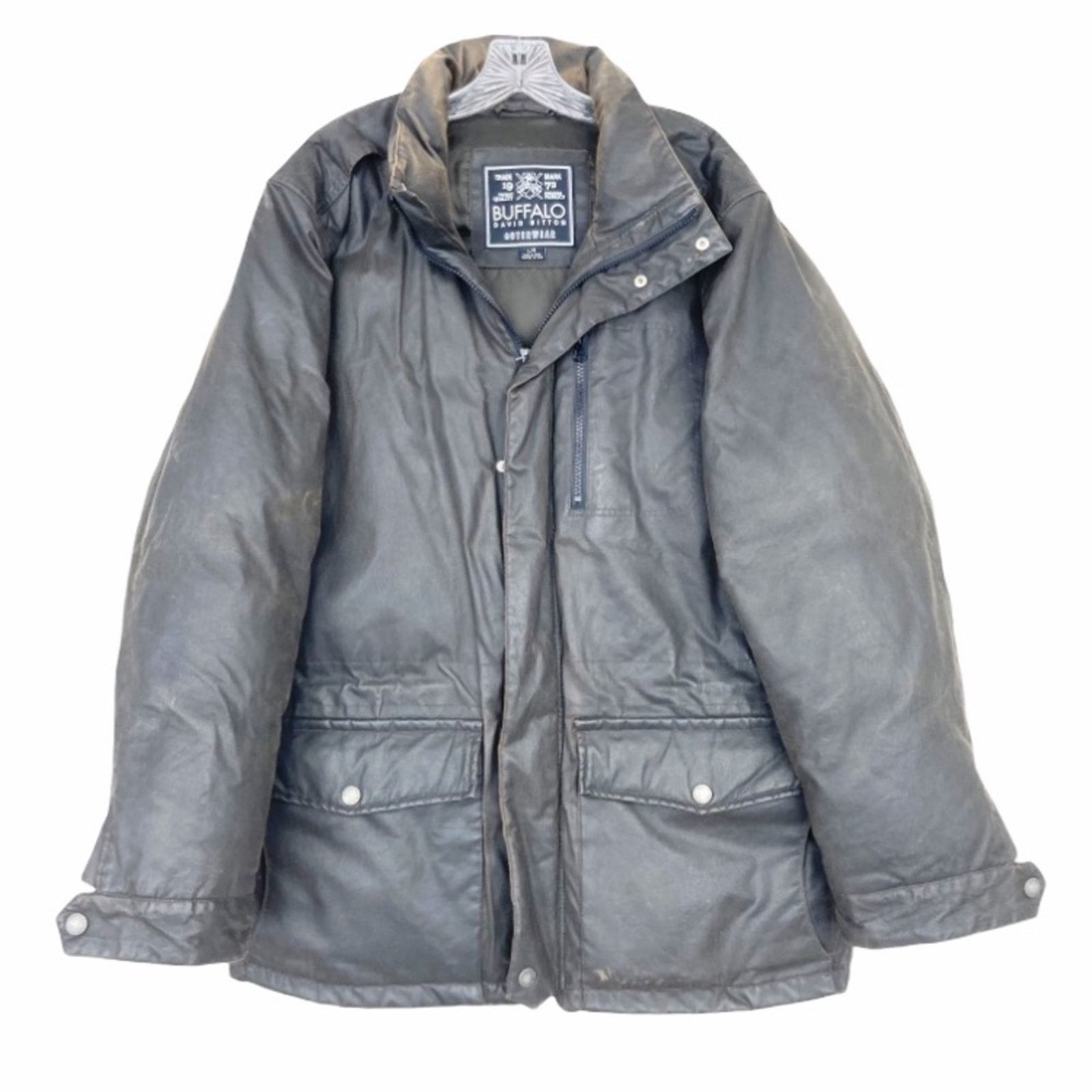 Buffalo David Bitton Buffalo David Bitton Brown Distressed Jacket Sz L Size US L / EU 52-54 / 3 - 7 Thumbnail