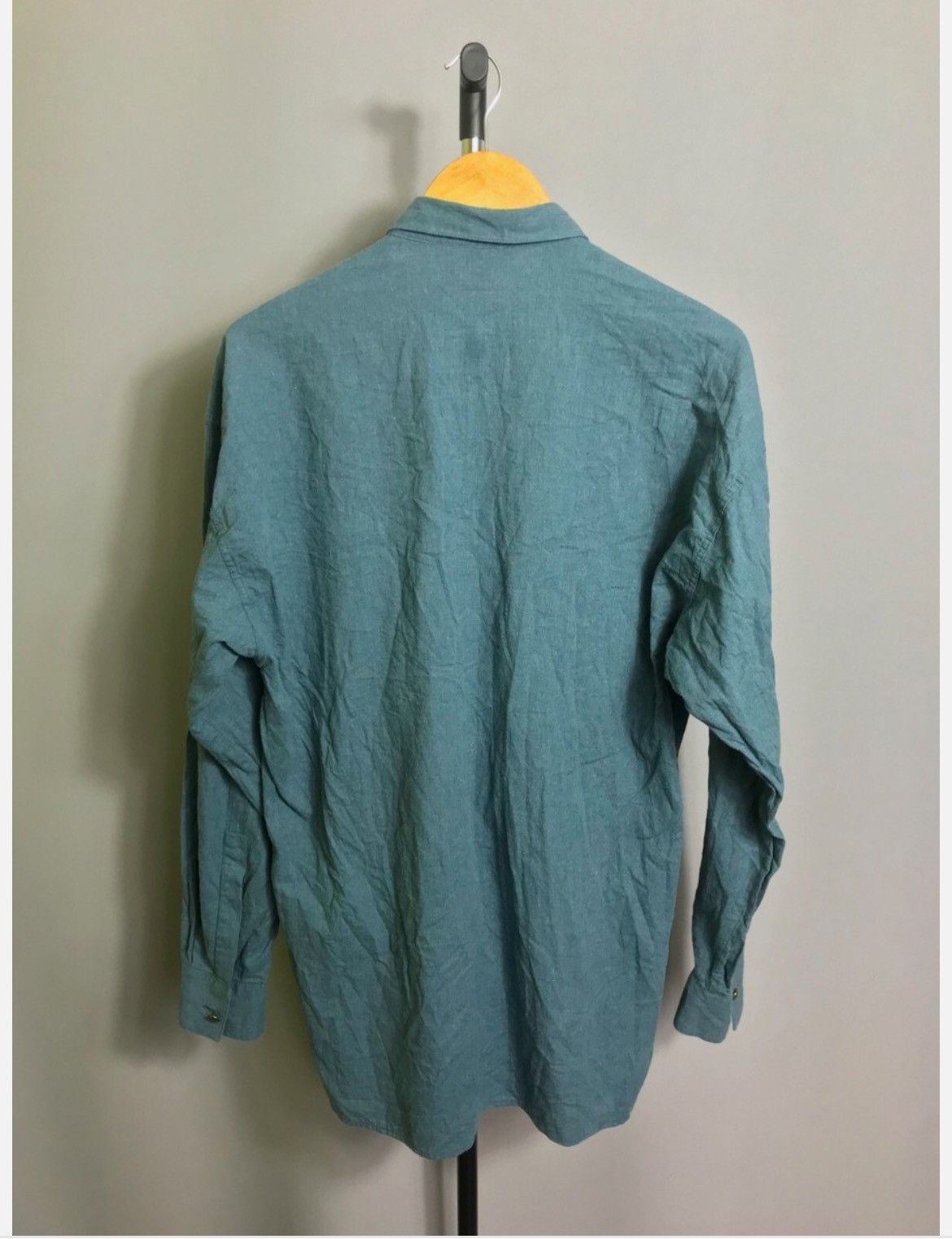 Versace × Vintage Versace Sport shirt long sleeve cotton blue luxury western Size US L / EU 52-54 / 3 - 10 Thumbnail