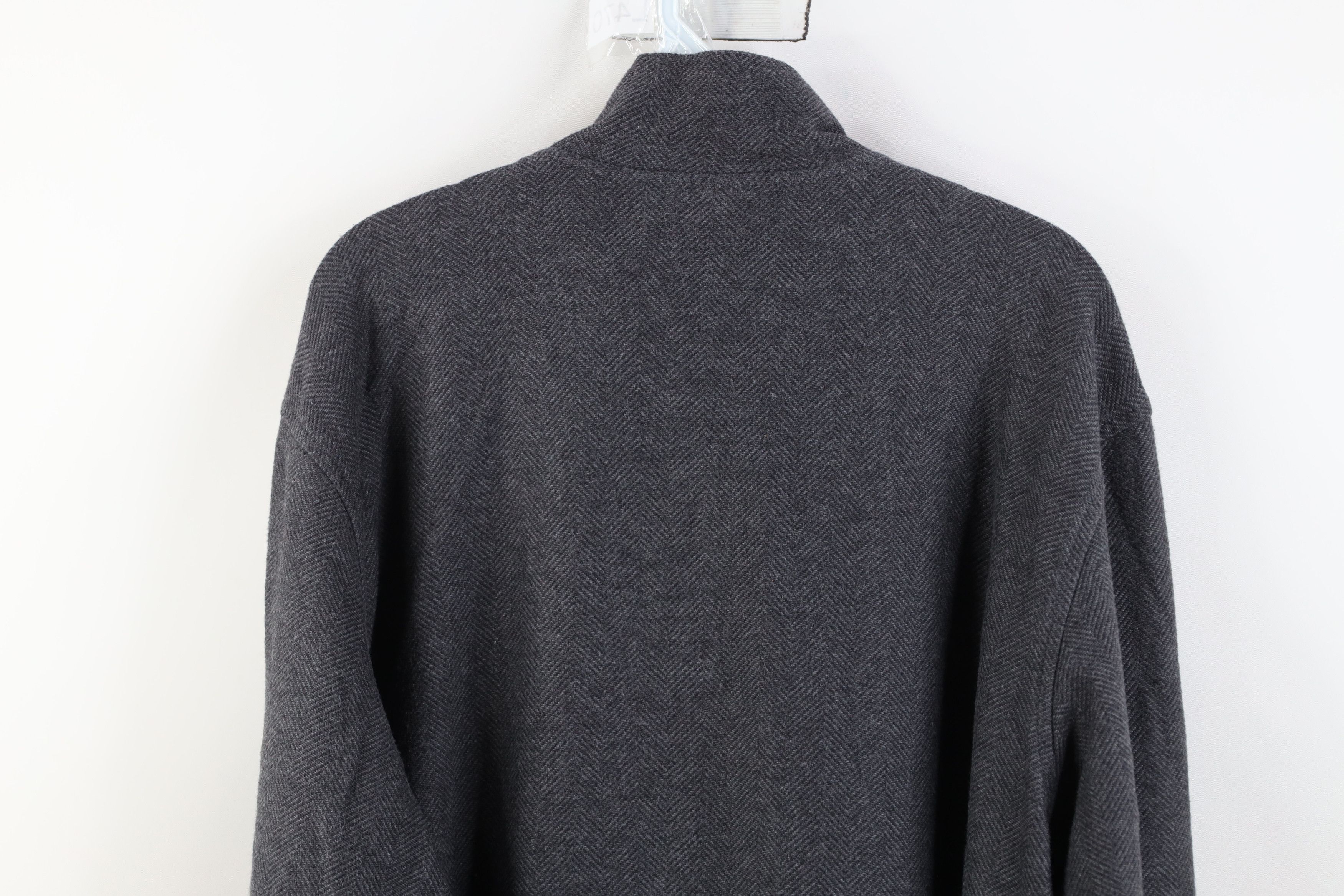 L.L. Bean Vintage LL Bean Herringbone 1/4 Half Zip Pullover Sweater Size US XL / EU 56 / 4 - 9 Thumbnail