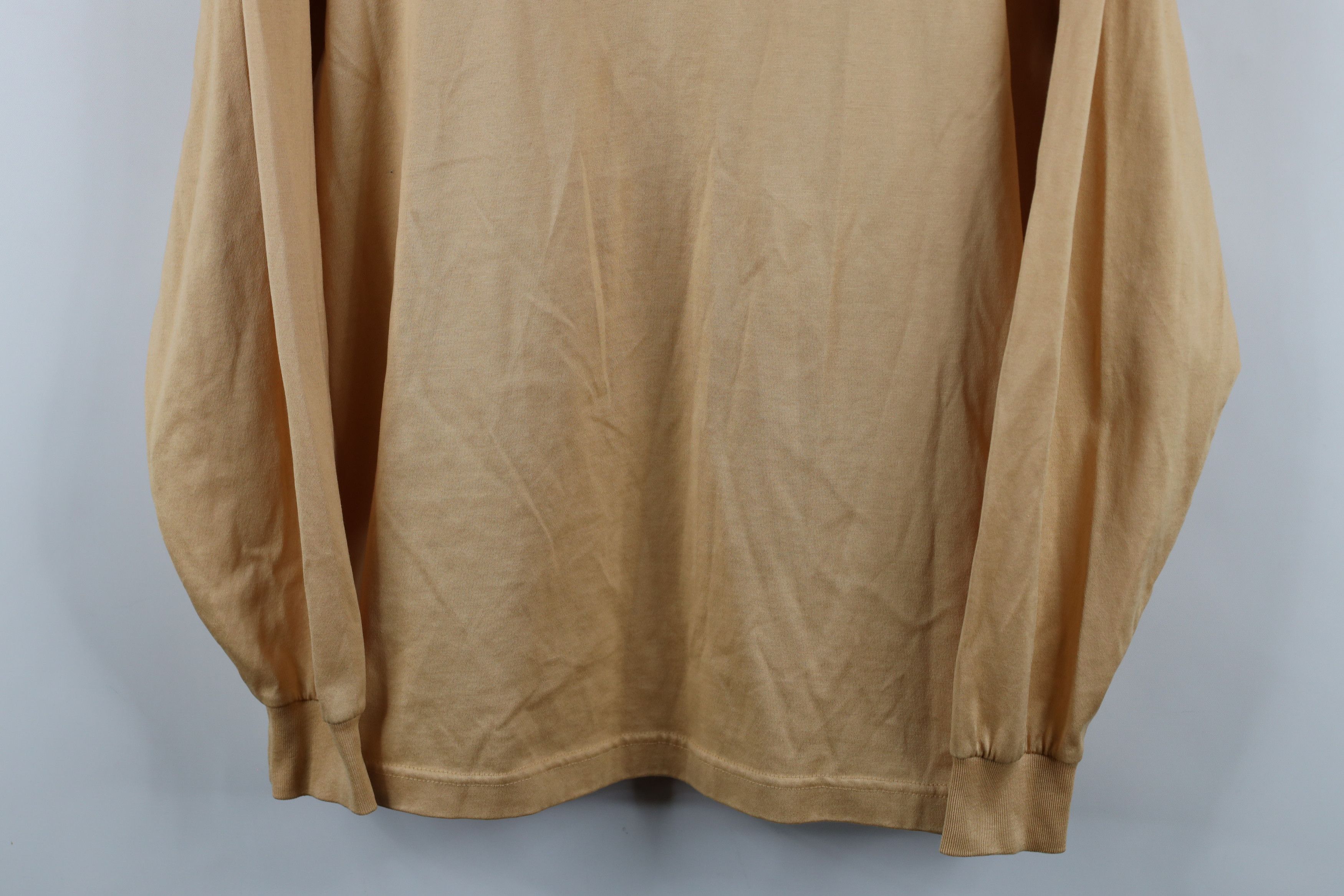 Lands' End × Vintage Vintage 90s Lands End Mock Neck Long Sleeve T-Shirt Gold USA Size US M / EU 48-50 / 2 - 3 Thumbnail