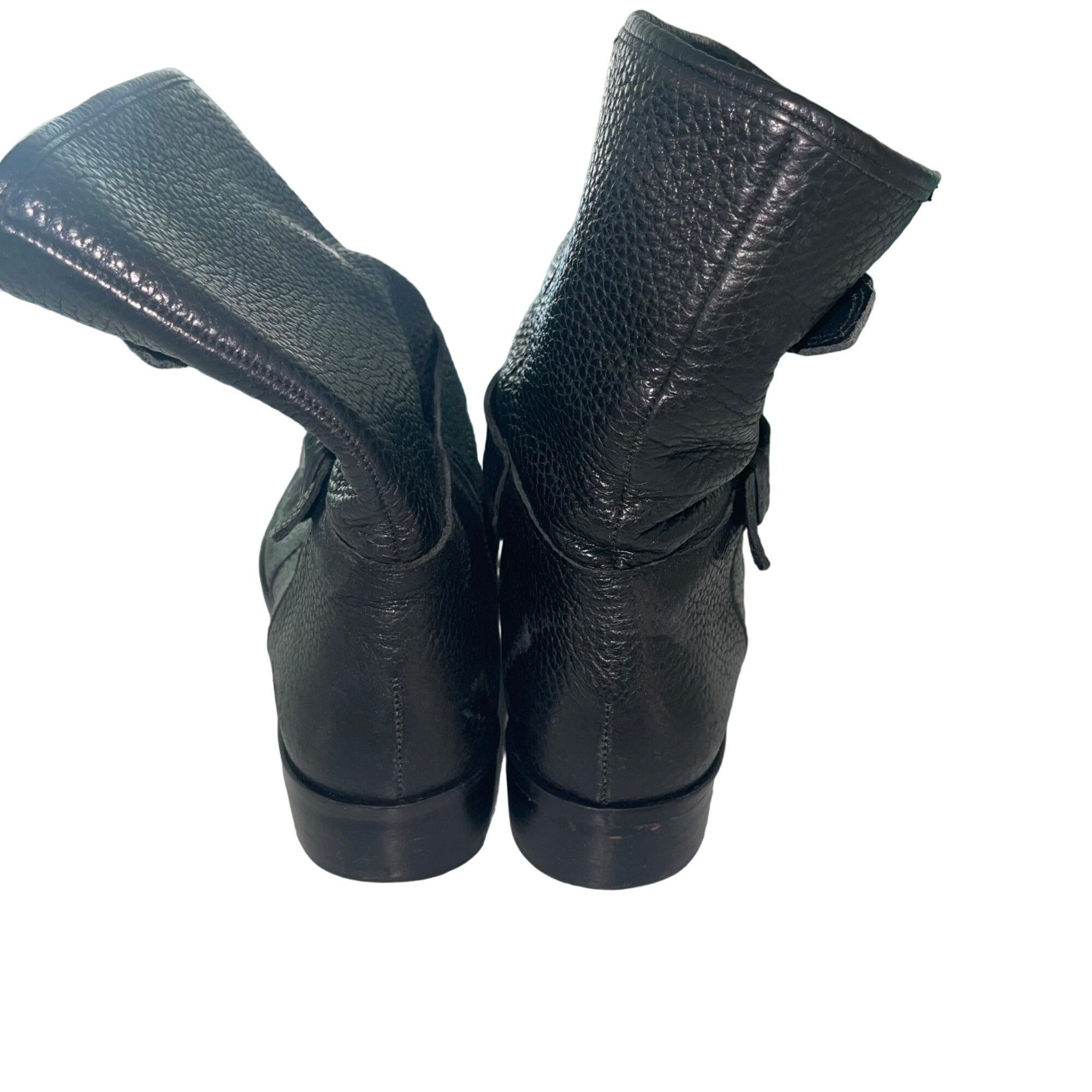 J.Crew J Crew Womens Boots Size 8 Black Pebble Leather Size US 8 / IT 38 - 5 Thumbnail