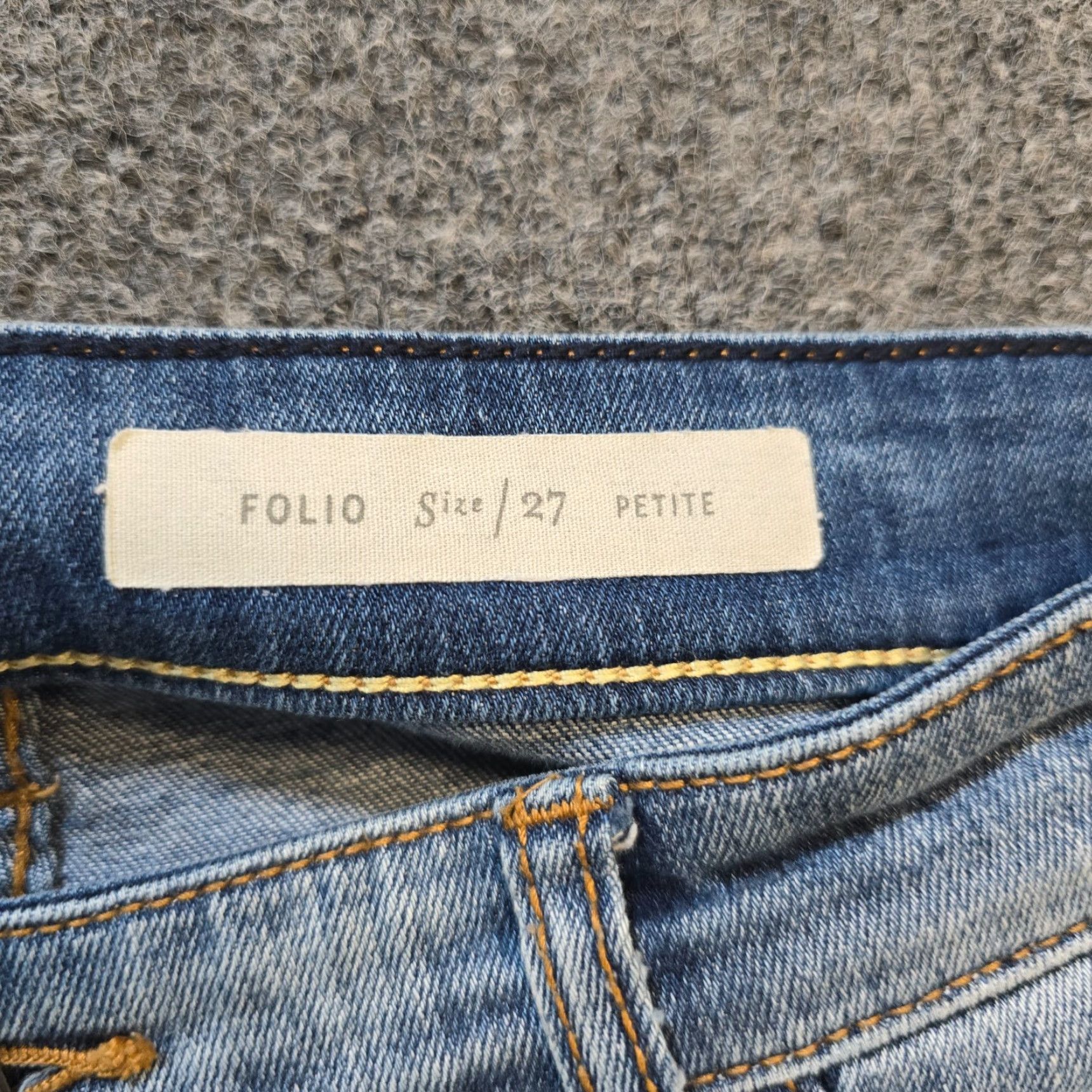 Vintage Pilcro Jeans Womens Size 27 Petite Blue Folio Straight Leg Distressed Casual Jeans Bohemian Women 5-Pocket Inseam 27in Blue Denim Pants Size 27" / US 4 / IT 40 - 5 Thumbnail