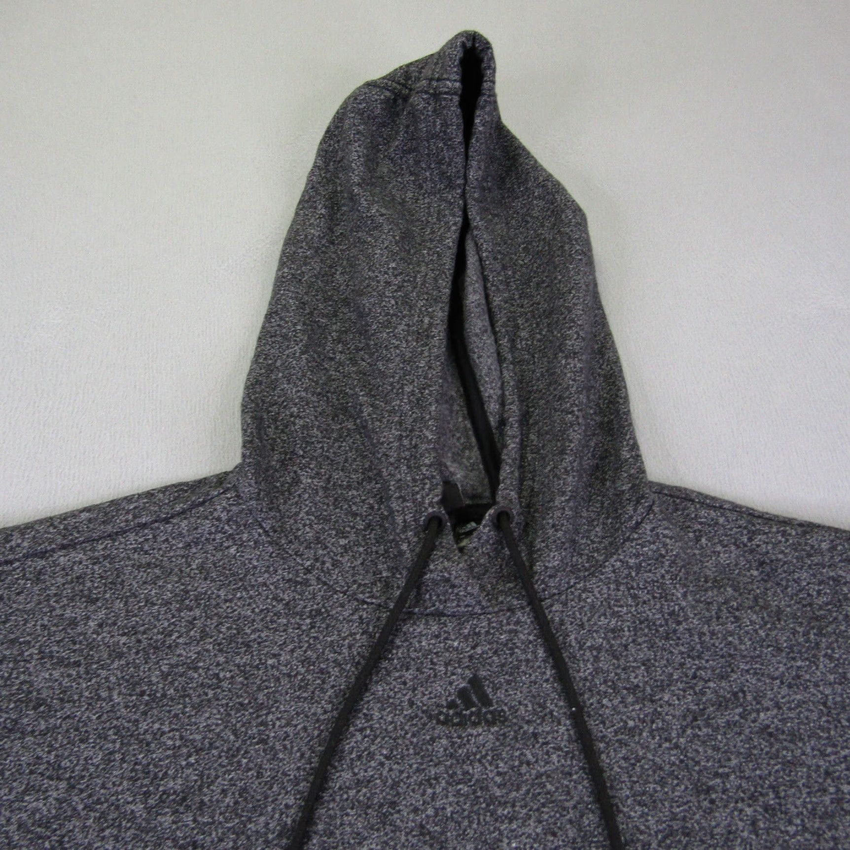 Adidas ADIDAS Hoodie Women Large Gray Pullover Crop Athletic Gym Sweatshirt Size L / US 10 / IT 46 - 2 Thumbnail