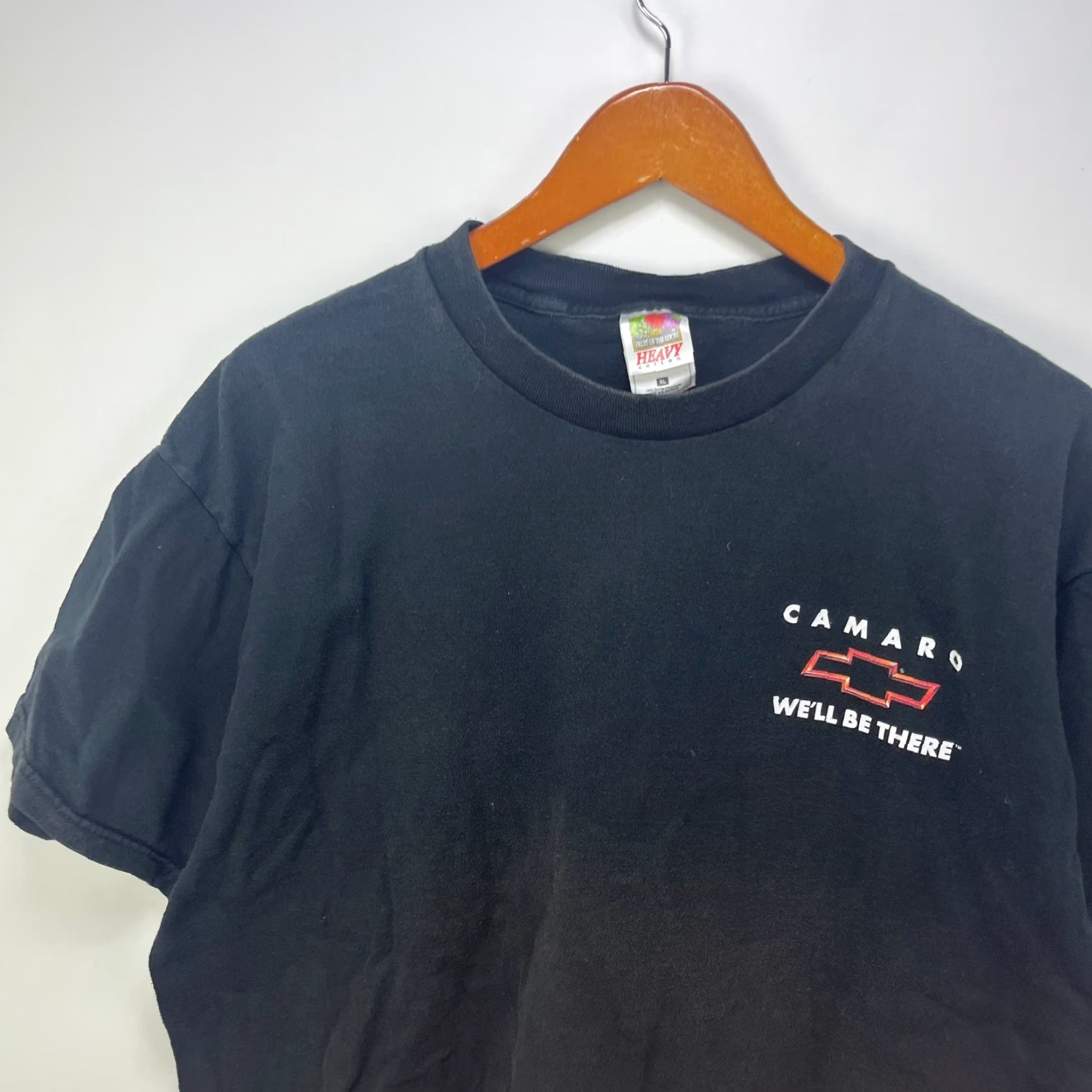 Vintage VINTAGE Chevrolet Camaro Flames T Shirt XL Black Cotton Mens Short Sleeve Crew Neck Logo All Seasons 90s Size US XL / EU 56 / 4 - 6 Thumbnail