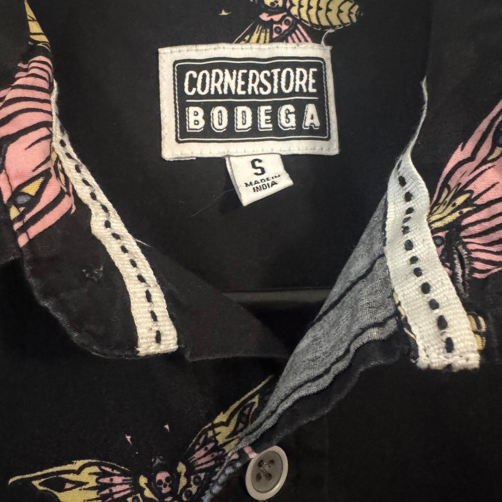 Bodega Cornerstore Bodega Moth Cabana Shirt Butterflies Mushroom Size US S / EU 44-46 / 1 - 4 Thumbnail