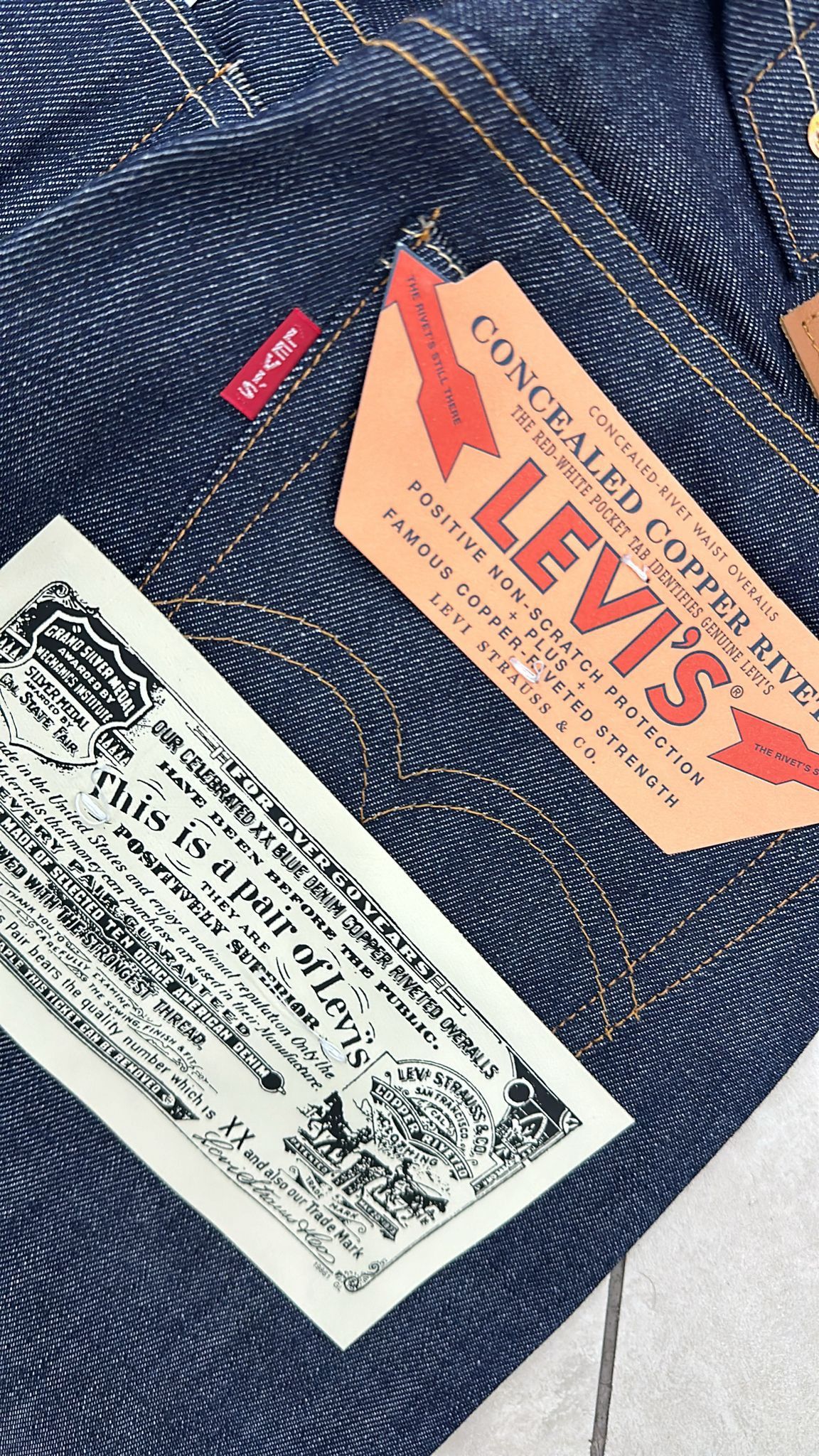 Levi's Vintage Clothing LVC Levi's Vintage Clothing 1937 501XX BigE Selvedge Jeans Size US 30 / EU 46 - 4 Thumbnail