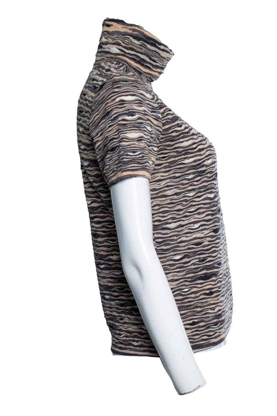 Missoni Missoni, short sleeve turtle neck Size L / US 10 / IT 46 - 3 Thumbnail