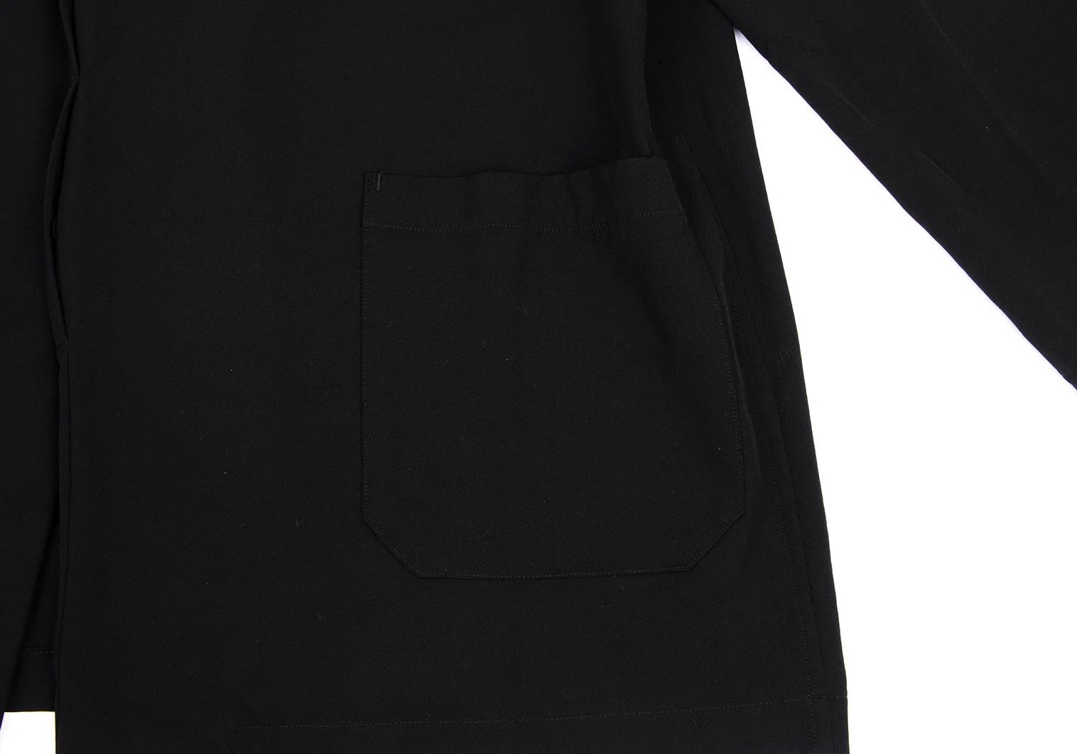 Yohji Yamamoto Yohji Yamamoto Wool Gabardine Jacket Black S Size US S / EU 44-46 / 1 - 7 Thumbnail