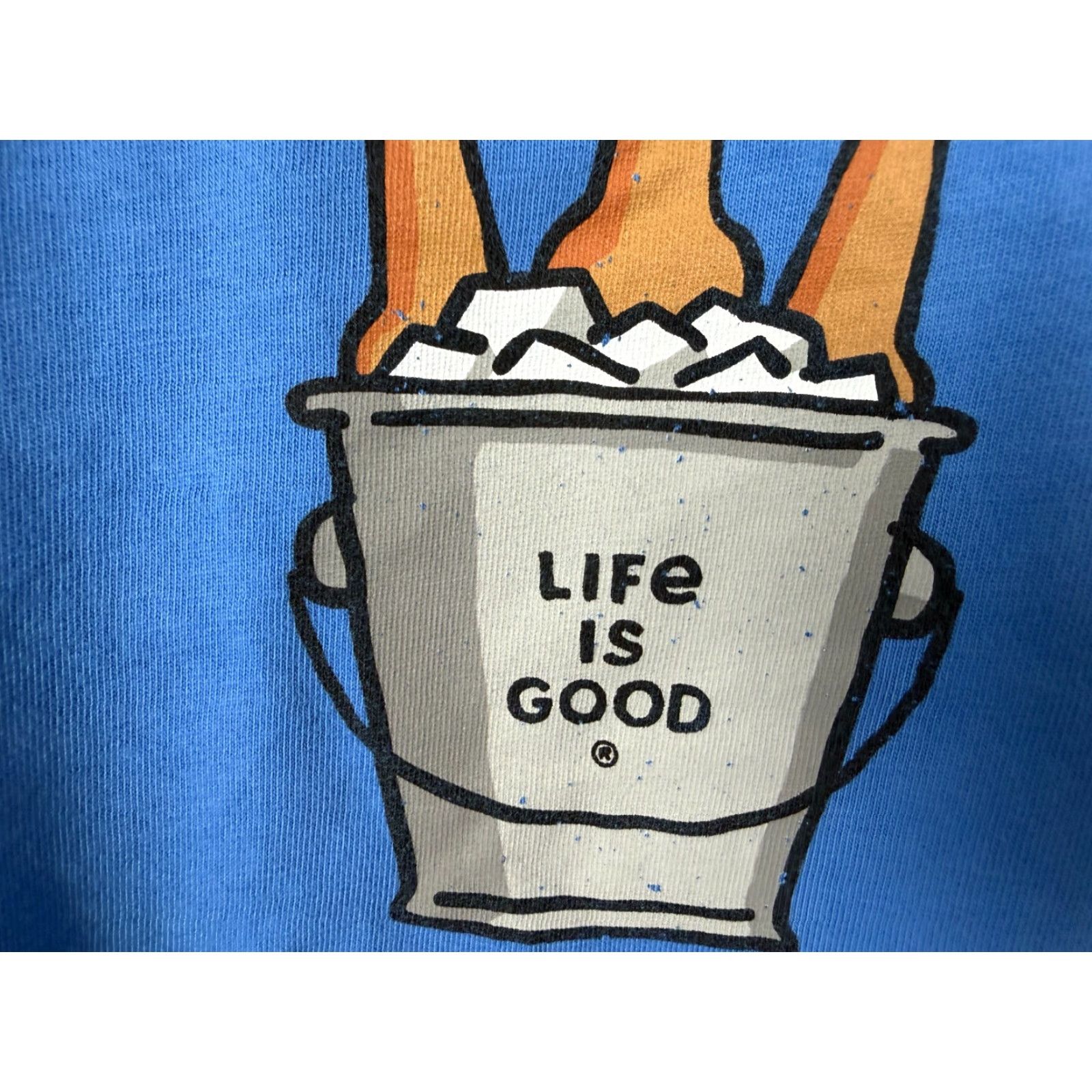 Life is Good Life is Good Shirt Men XL Bucket List Beer Ice Blue Long Sleeve Cotton Outdoors Mens Size US XL / EU 56 / 4 - 5 Thumbnail