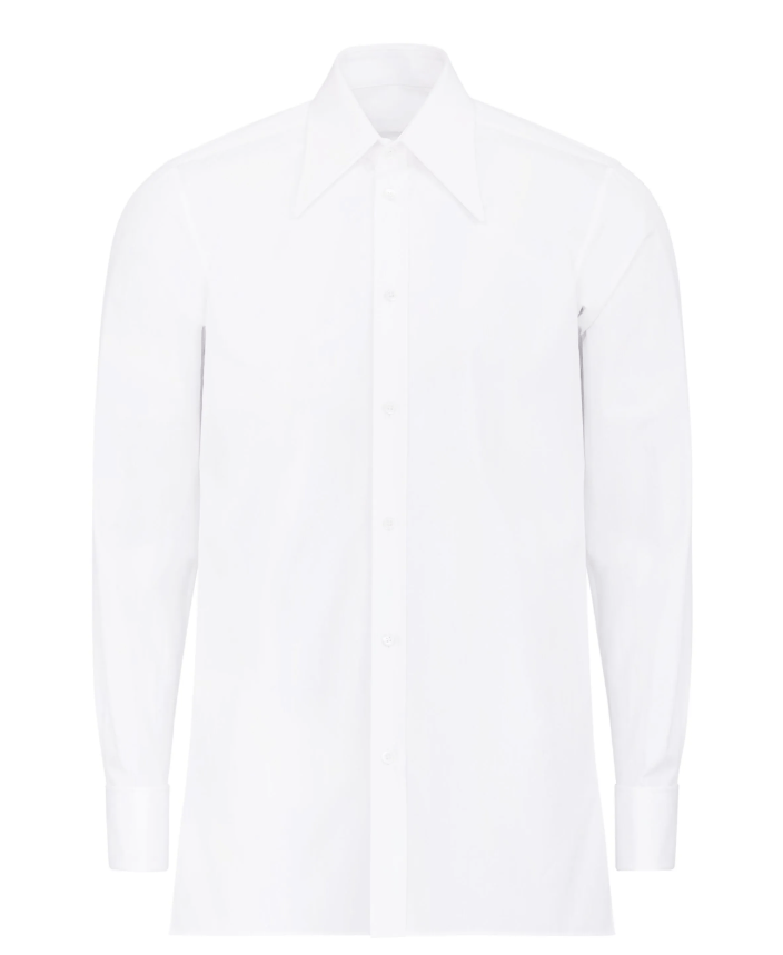 Maison Margiela BNWT AW24 MAISON MARGIELA POINTED COLLAR SHIRT 41 Size US M / EU 48-50 / 2 - 13 Thumbnail