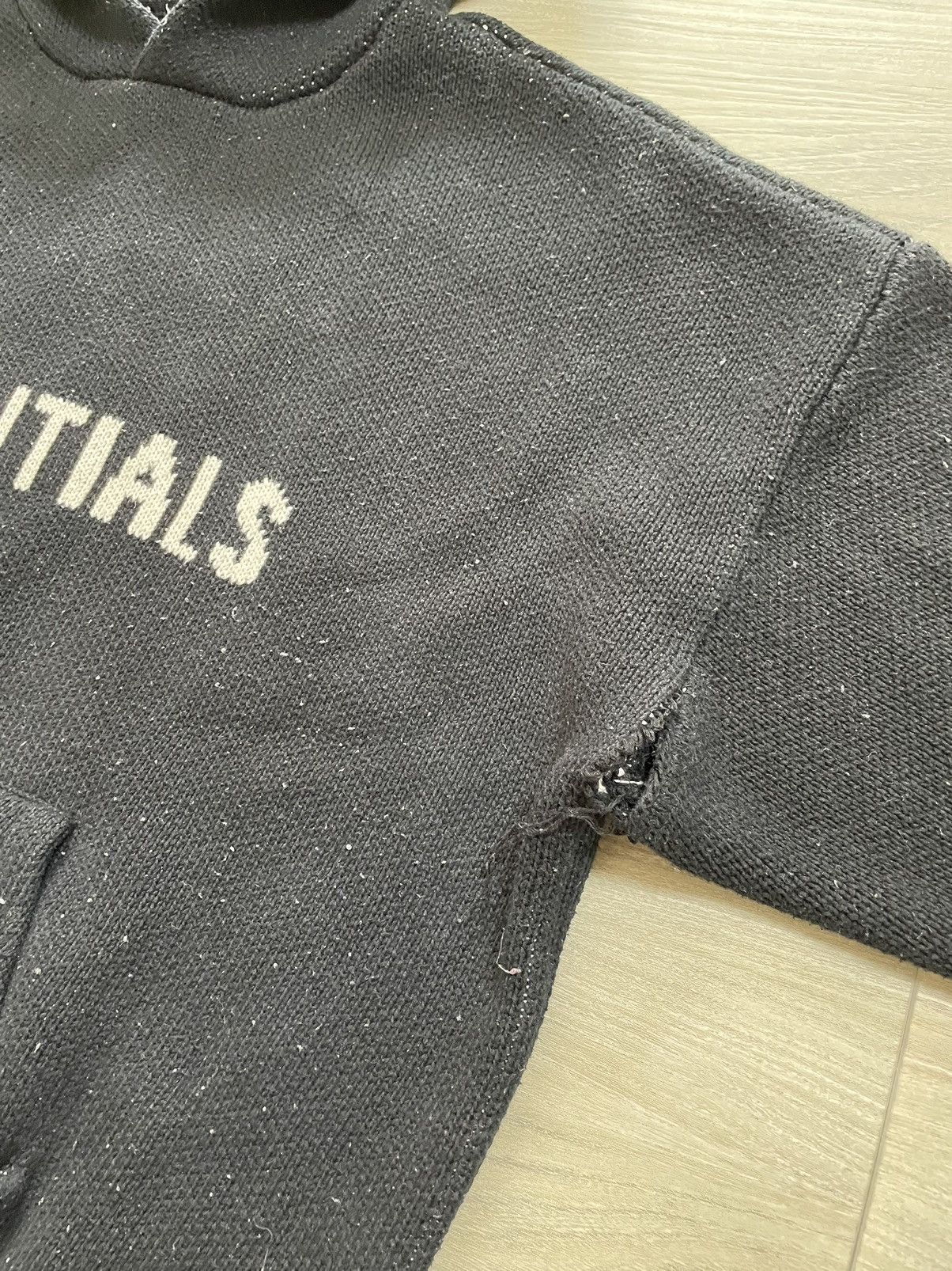 Essentials Y2K Essentials Fear of God Boxy Knit Fall Hoodie Sweatshirt Size US L / EU 52-54 / 3 - 2 Thumbnail