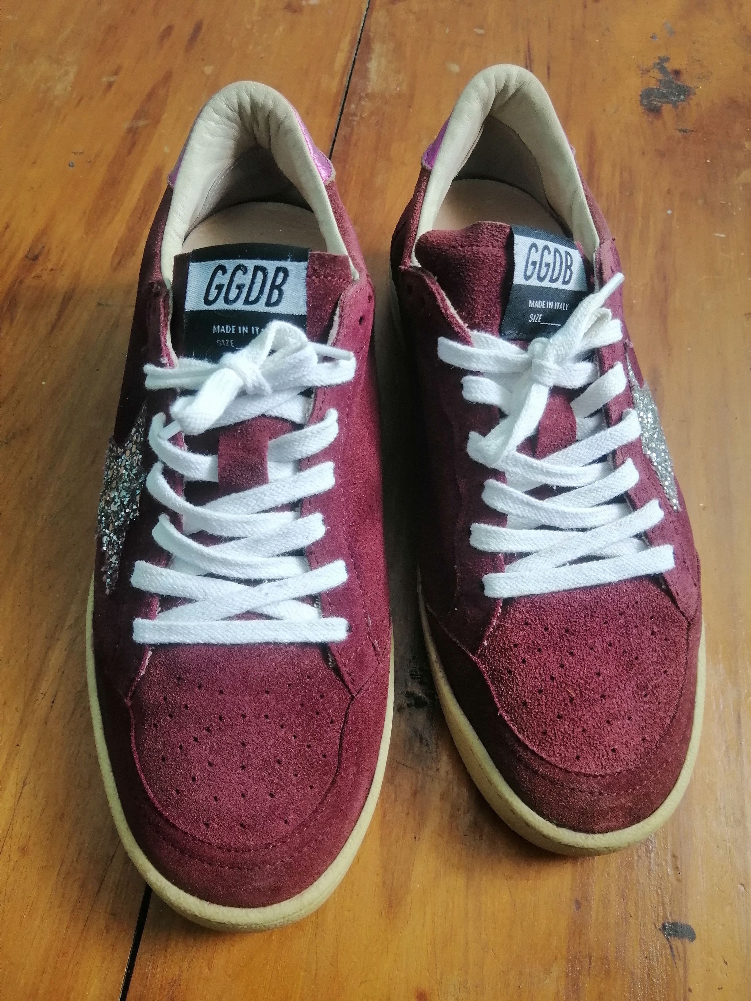 Golden Goose Maroon Golden Goose Ballstar Size US 5 / EU 37 - 5 Thumbnail