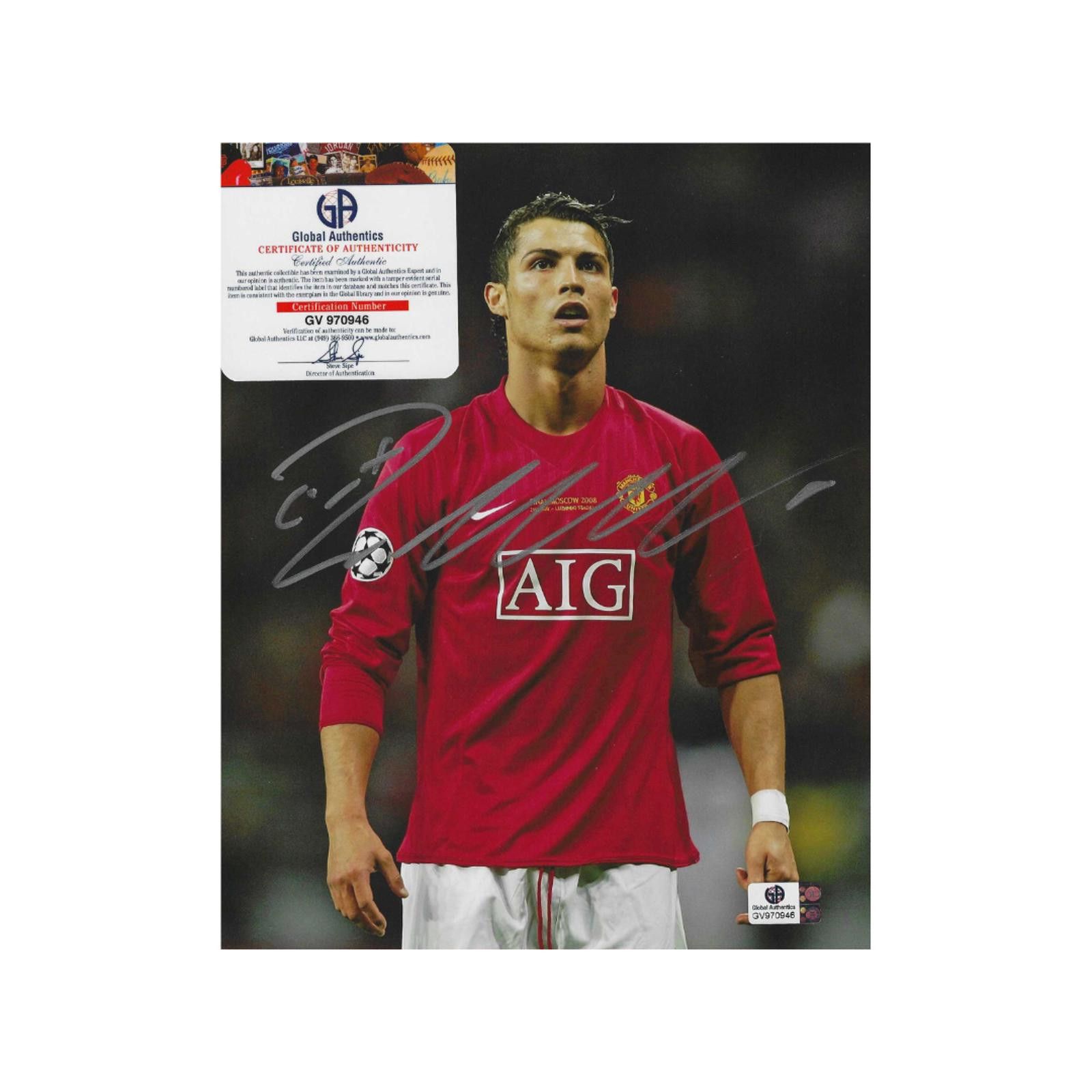 Other Cristiano Ronaldo Autographed 8x10 Photo coa W/Frame Size ONE SIZE - 4 Thumbnail