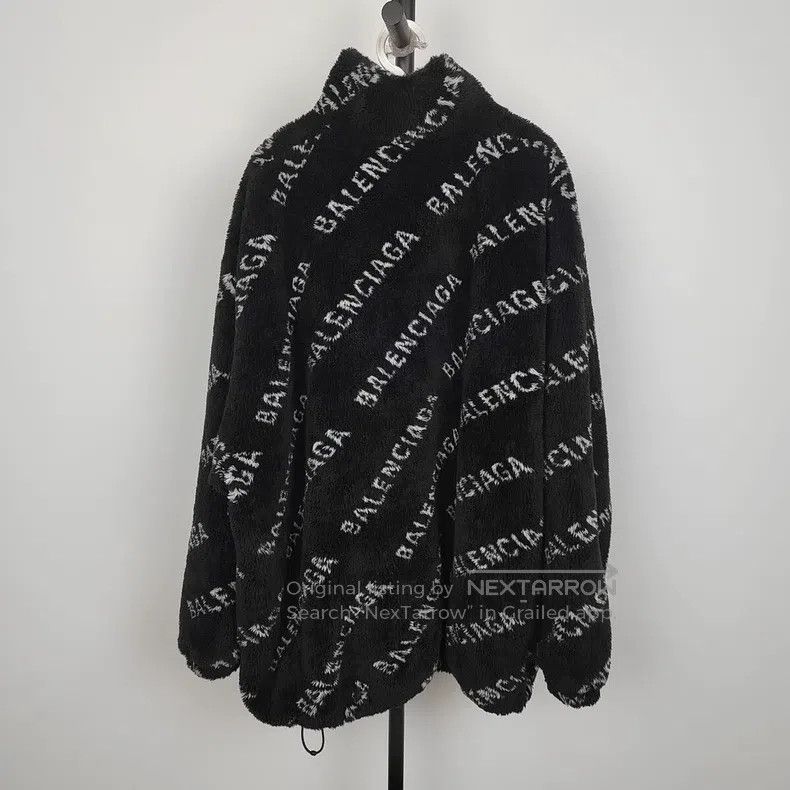 Balenciaga Balenciaga Cotton Teddy Jacket with Logo Print Size XS / US 0-2 / IT 36-38 - 2 Thumbnail
