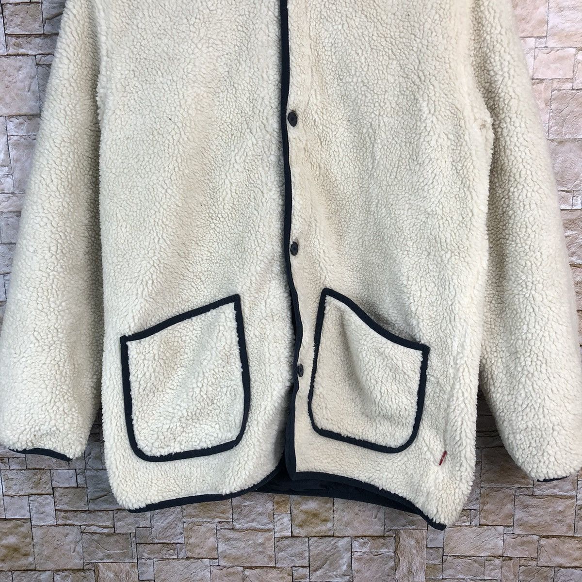 Levi's Levis vintage fleece White jacket cardigan Hoodie #A784 Size US S / EU 44-46 / 1 - 6 Thumbnail